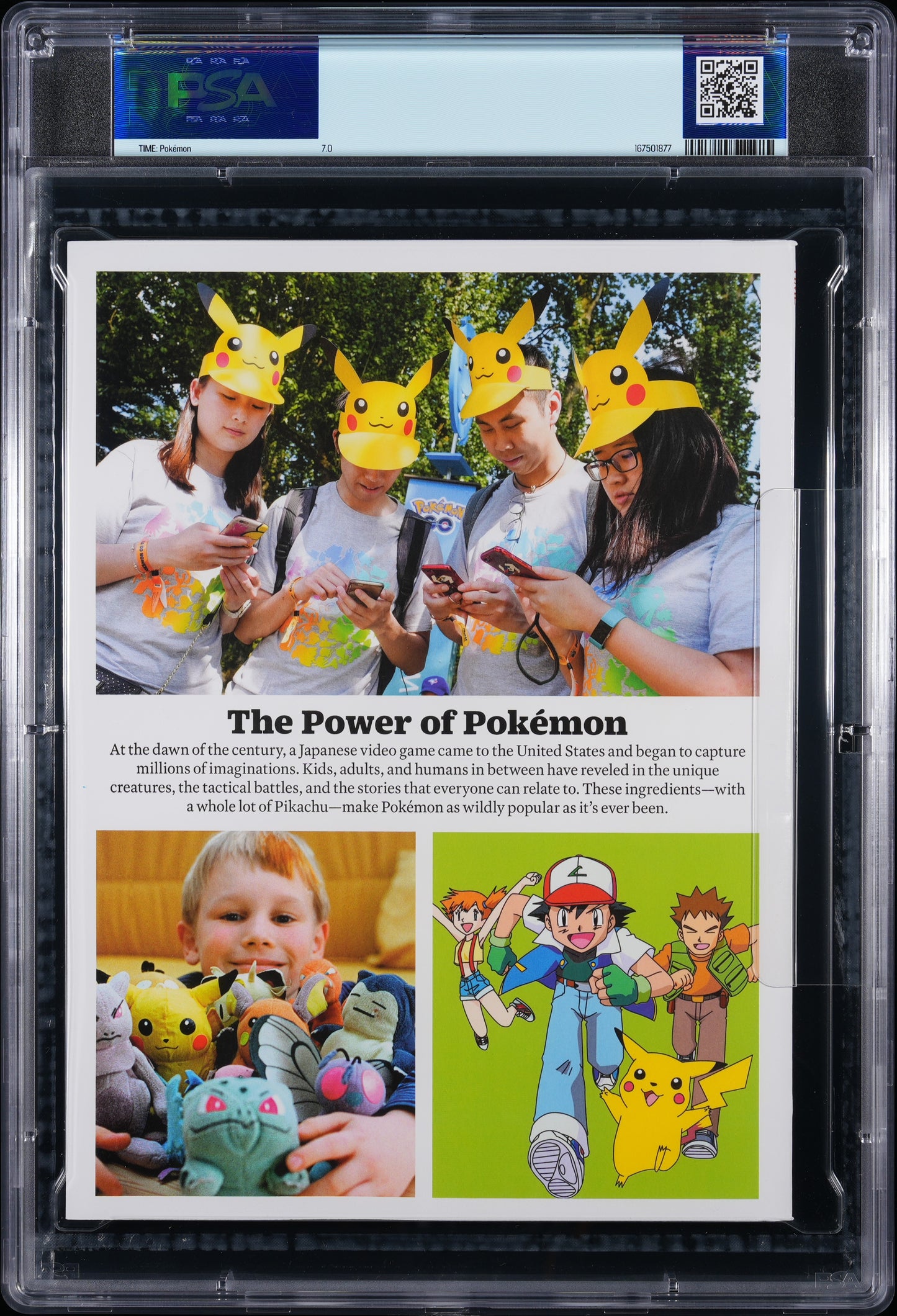 2025 TIME Magazine Special Edition Pokémon MEWTWO PSA 7.0