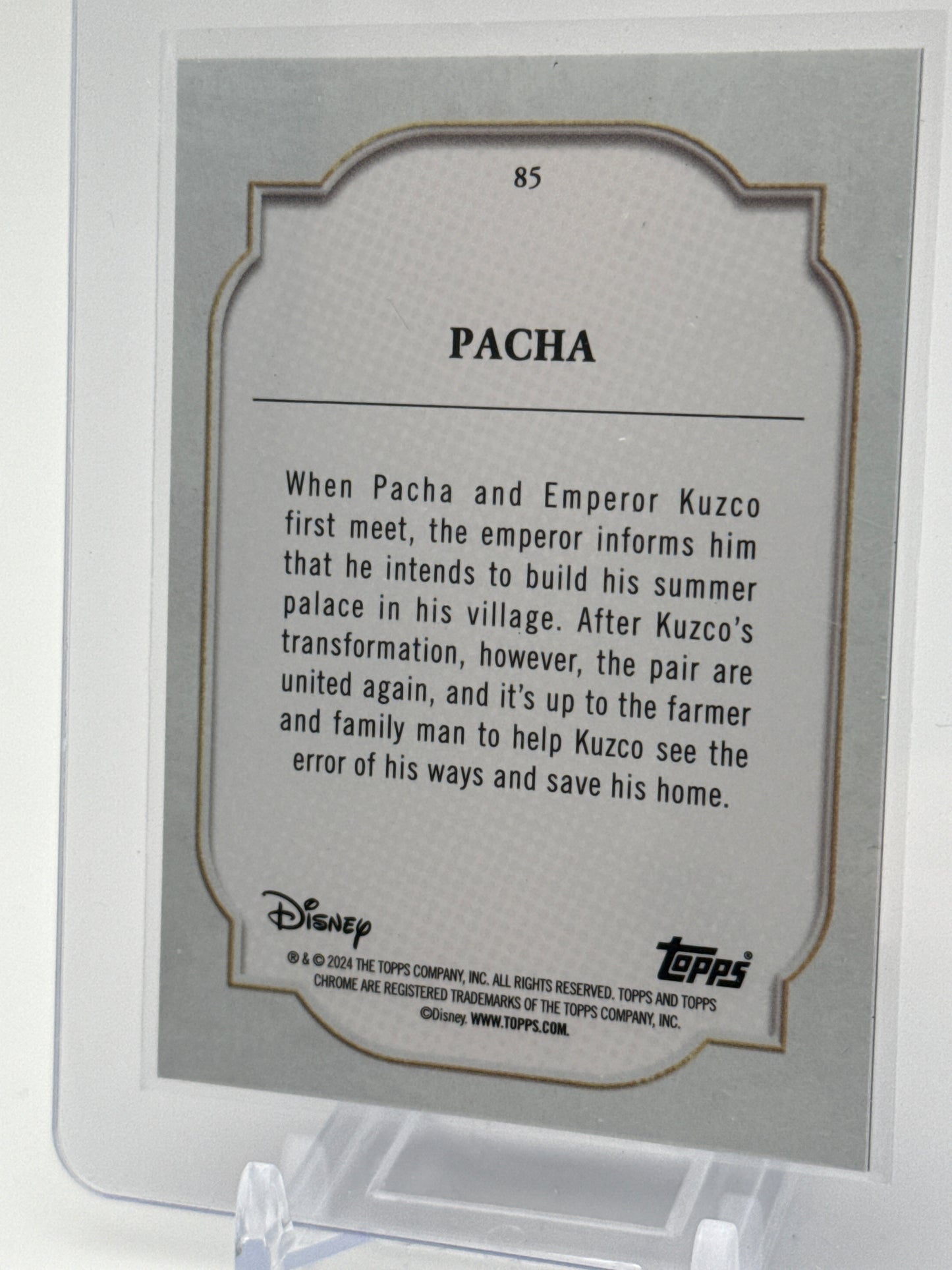 2024 Topps Chrome Disney - Pacha Purple Refractor 141/199