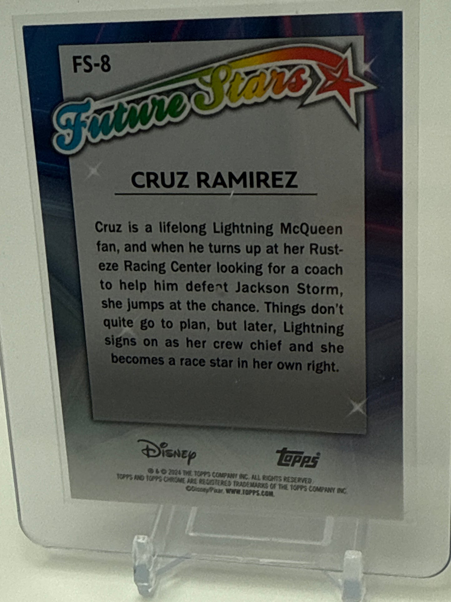 2024 Topps Chrome Disney - Lightning McQueen, Chick, Hicks, Cal Weathers, Miles Axlerod, and Cruz Ramirez