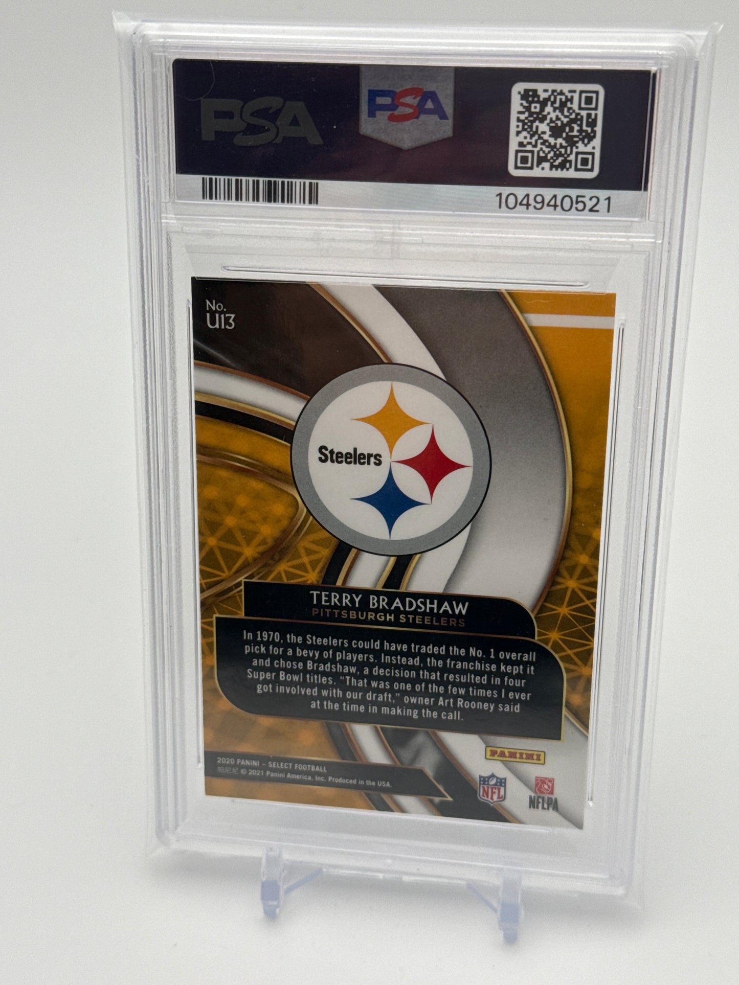 2020 Panini Select Collection - Terry Bradshaw Unbreakable