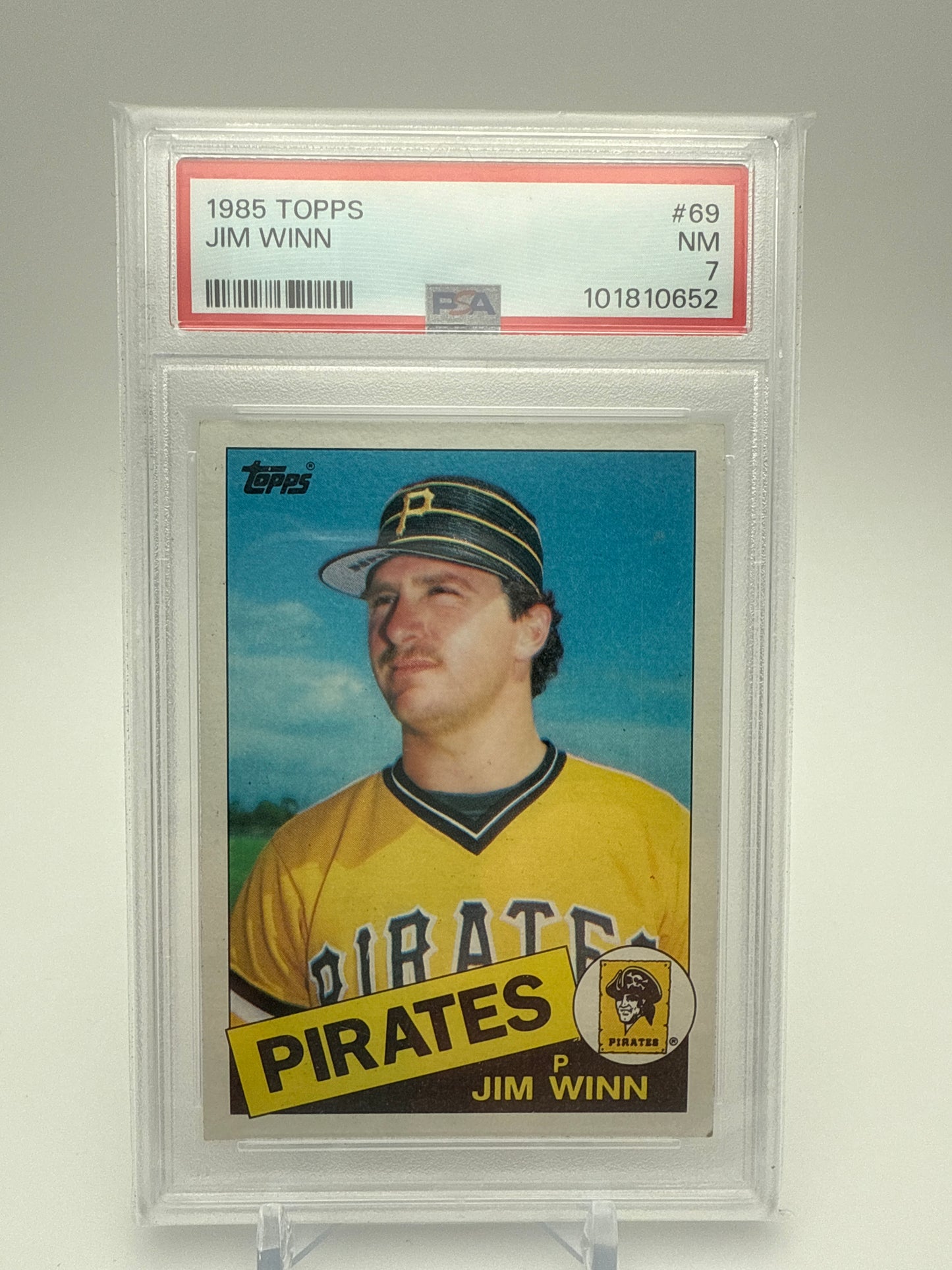 JIM WINN PITTSBURG PIRATES 1985 TOPPS #79 PSA 7