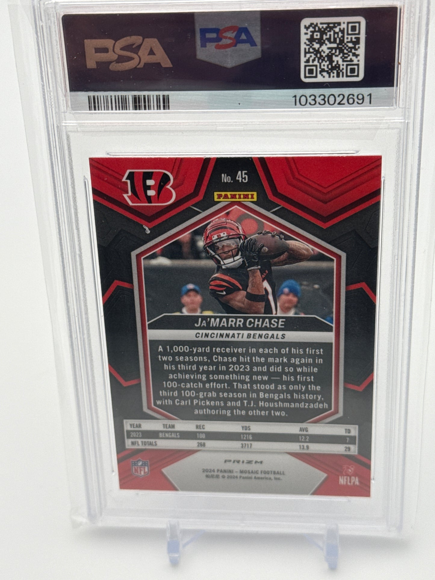 2024 Panini Mosaic Collection - Ja'Marr Chase Silver Prizm