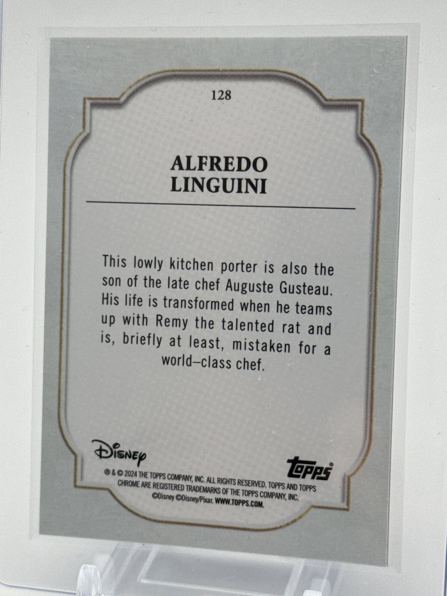 2024 Topps Chrome Disney - Alfredo Linguini Dark and Light Blue Lava 27/75