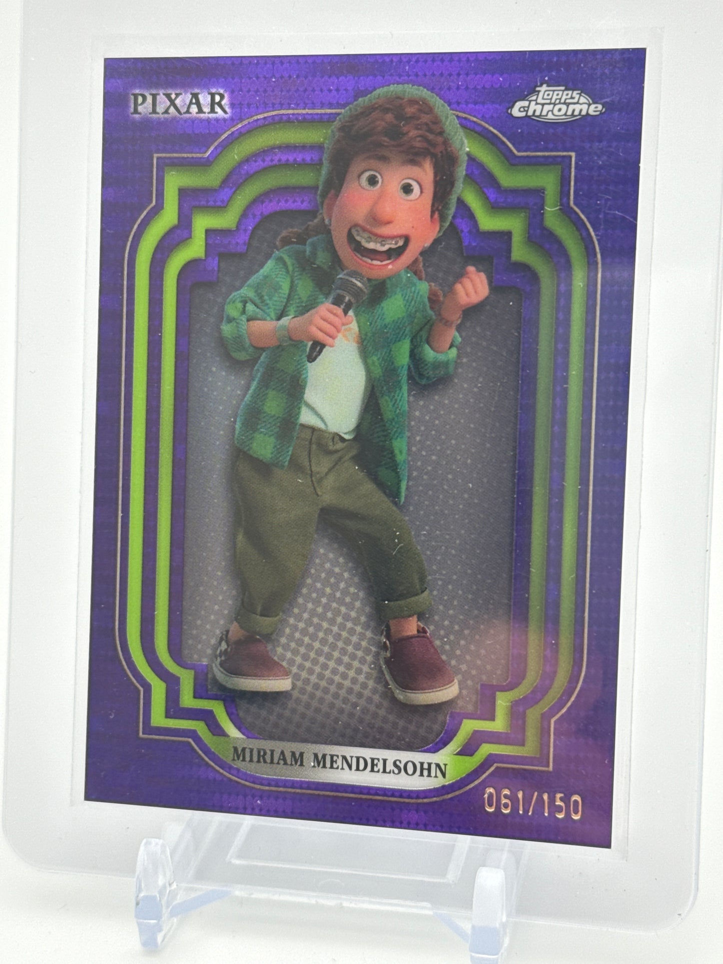 2024 Topps Chrome Disney - Miriam Mendelsohn Purple and Green Pulsar 061/150