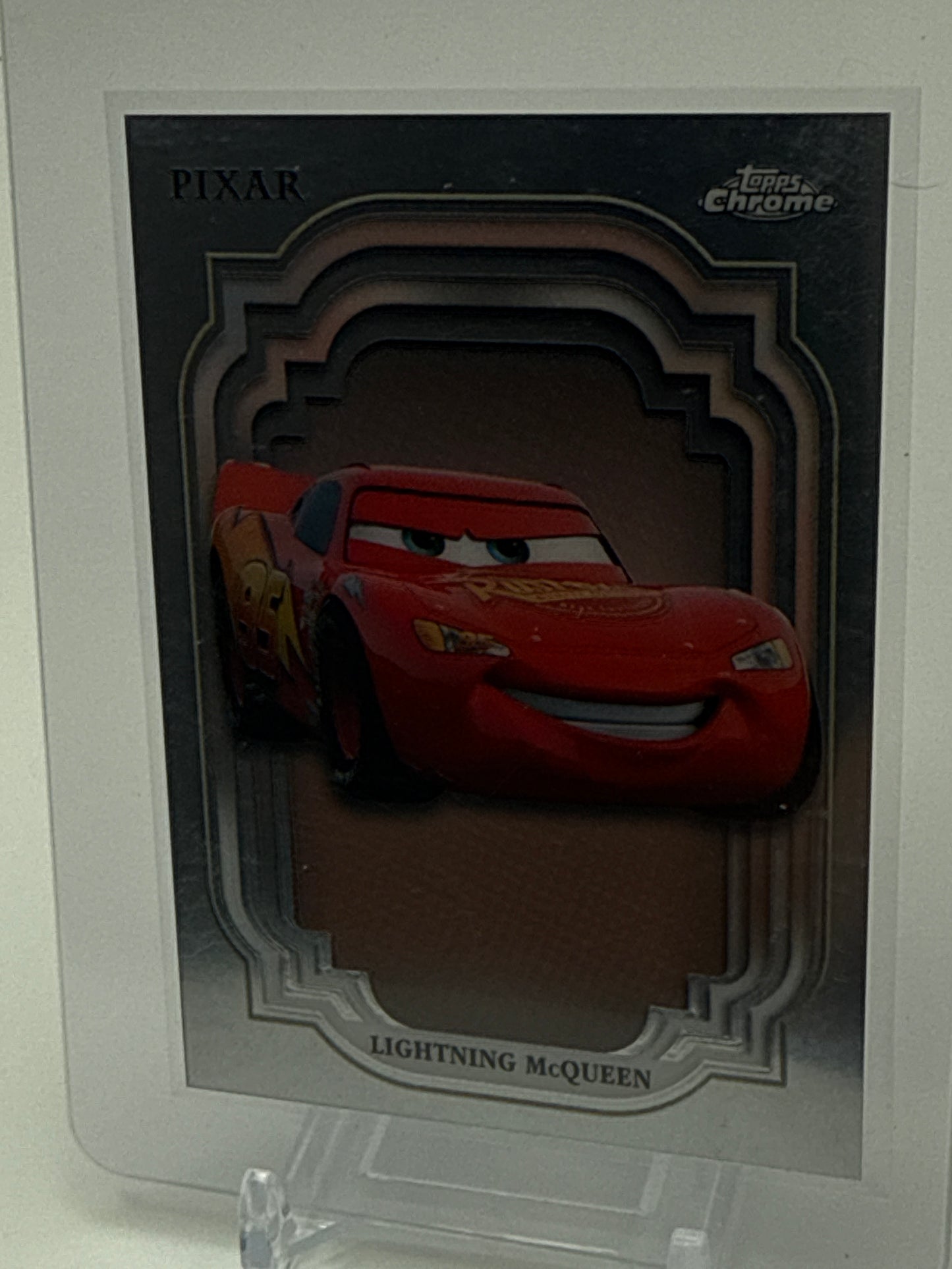 2024 Topps Chrome Disney - Lightning McQueen, Chick, Hicks, Cal Weathers, Miles Axlerod, and Cruz Ramirez