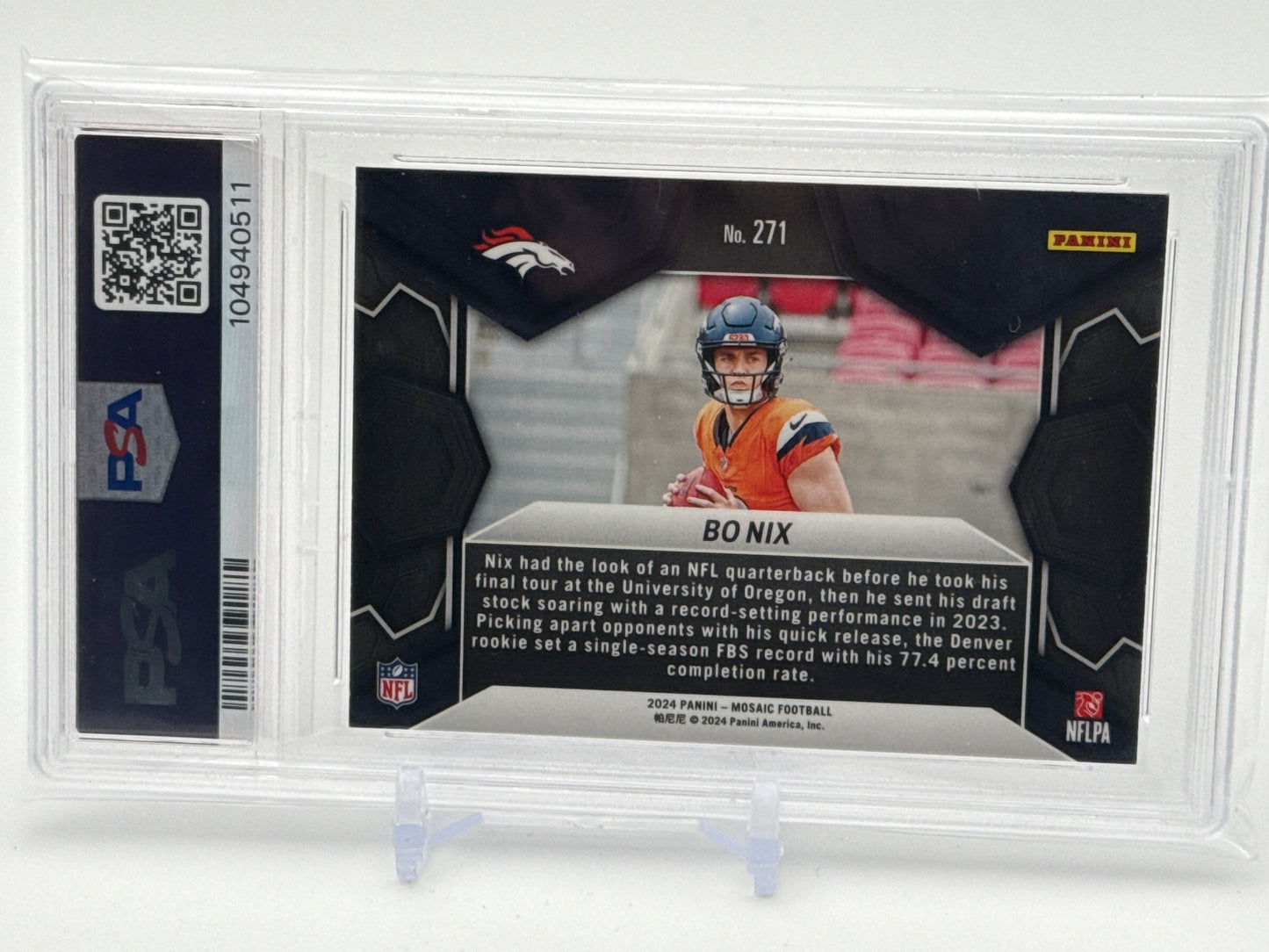 2024 Panini Mosaic Collection - Bo Nix NFL Debut