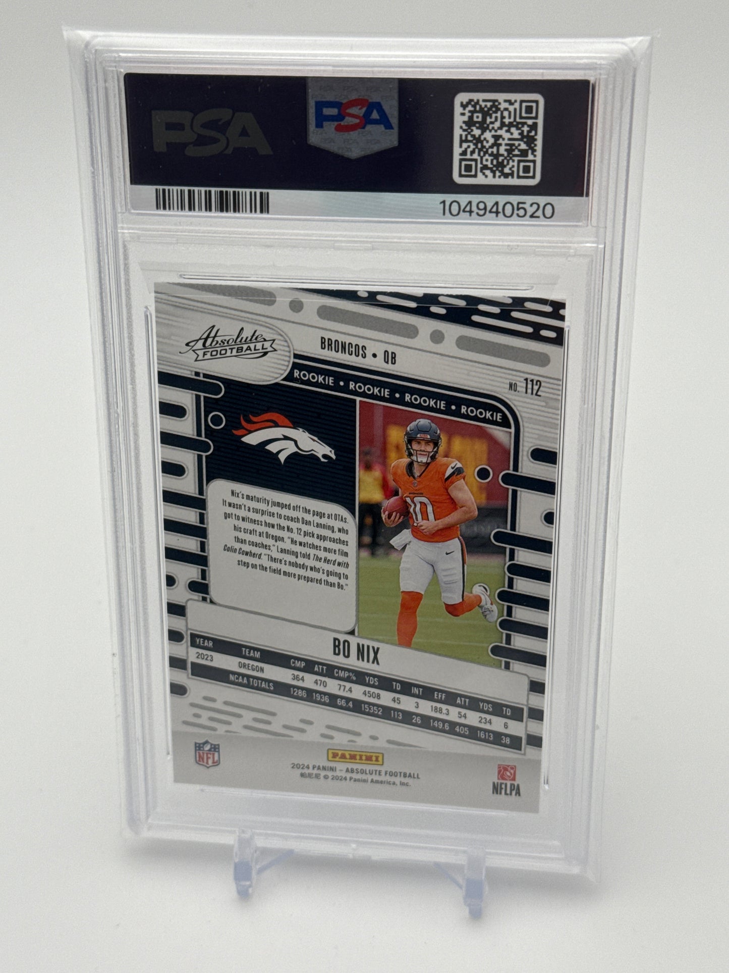 2024 Panini Absolute Collection - Bo Nix Silver