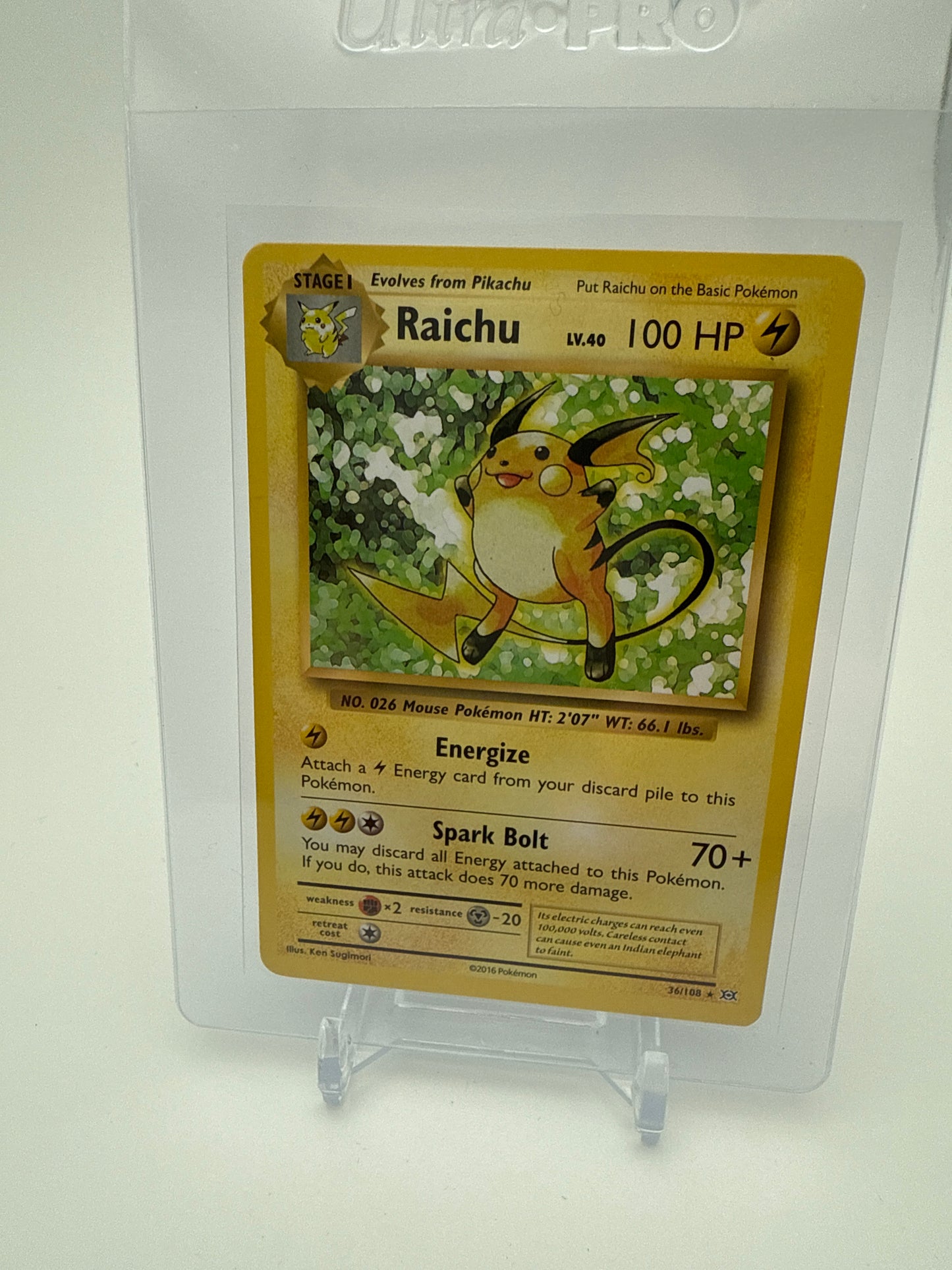 Pokemon Card - Raichu 36/108