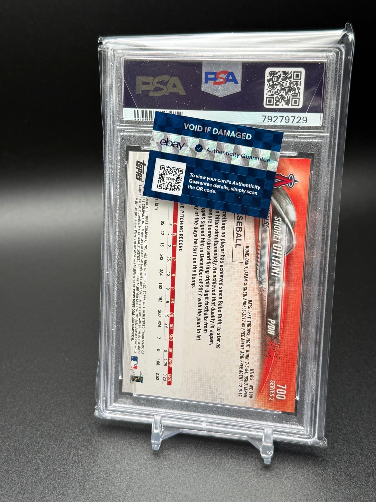 2018 Topps Shohei Ohtani Rookie #700 Angels PSA 10💎!