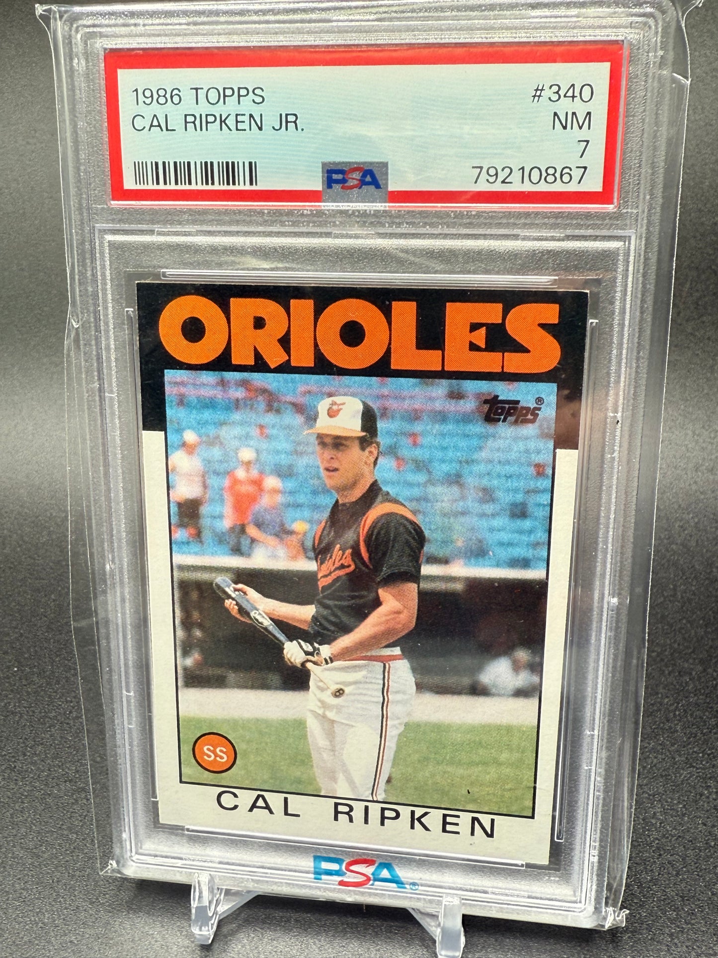 CAL RIPKEN JR, BALTIMORE ORIOLES - 1986 & 1987 TOPPS PSA 7, 6 - SET