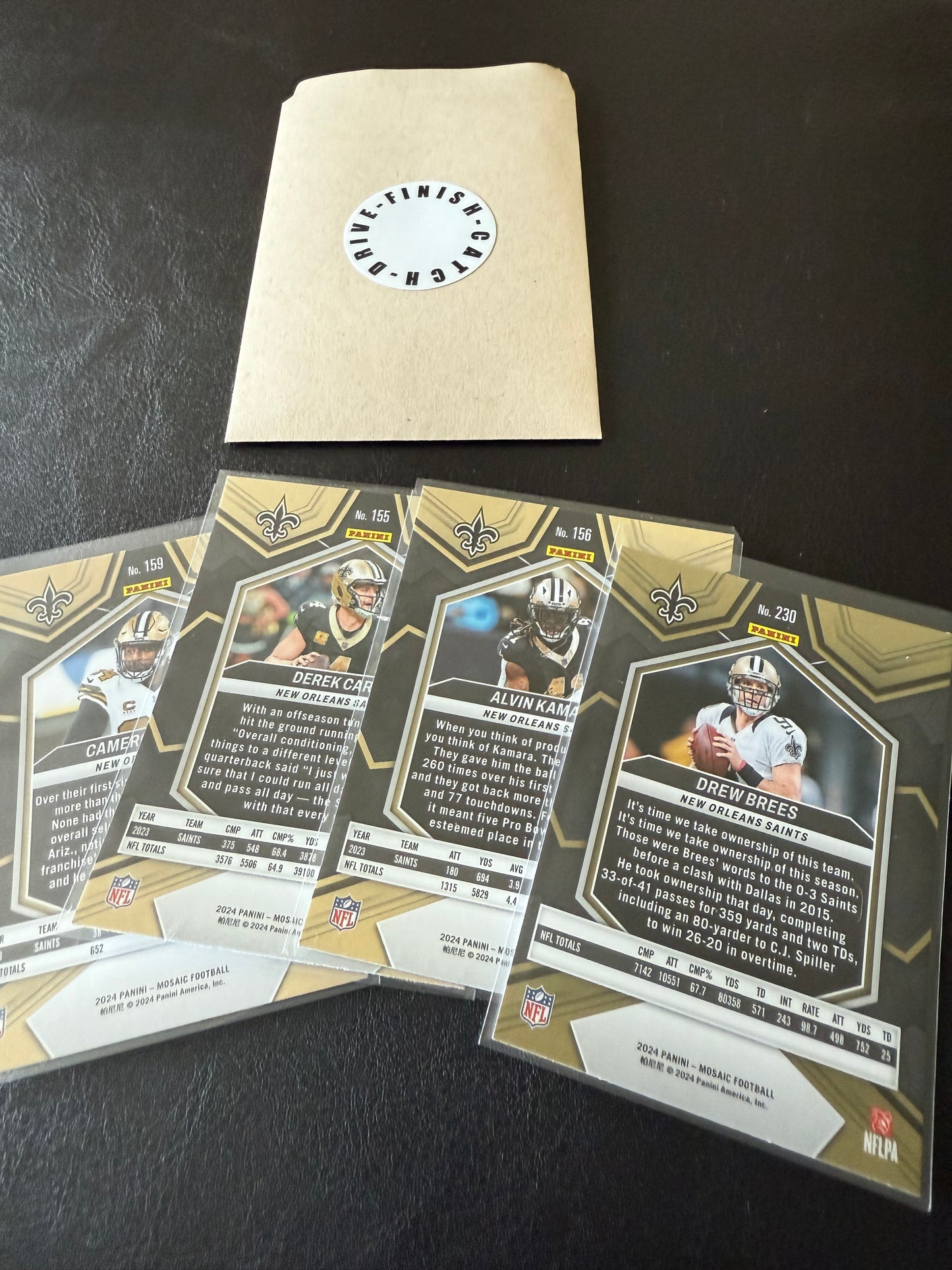 2024 Panini Mosaic Collection -NEW ORLEANS SAINTS Team Cards