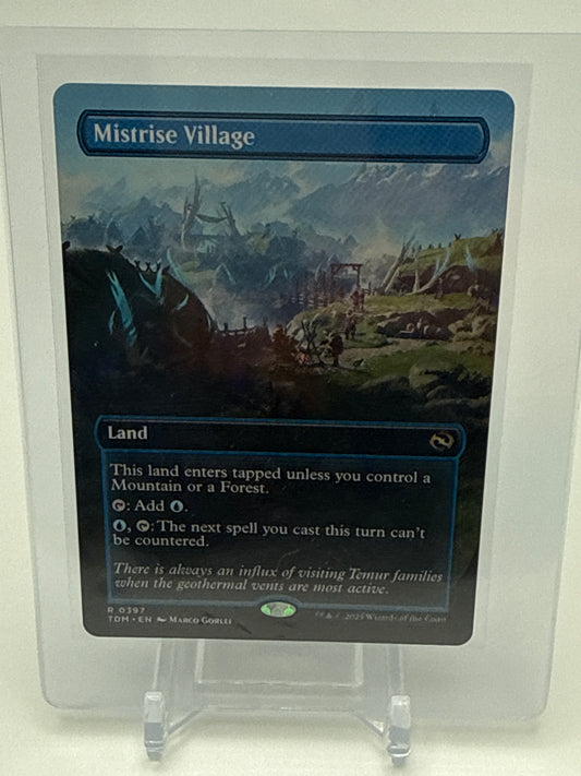 Mistrise Village Borderless 0397 Magic the Gathering Tarkir Dragonstorm
