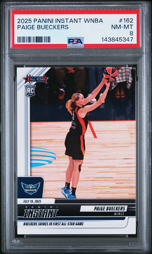 2025 PANINI INSTANT WNBA 162 PAIGE BUECKERS PSA 8