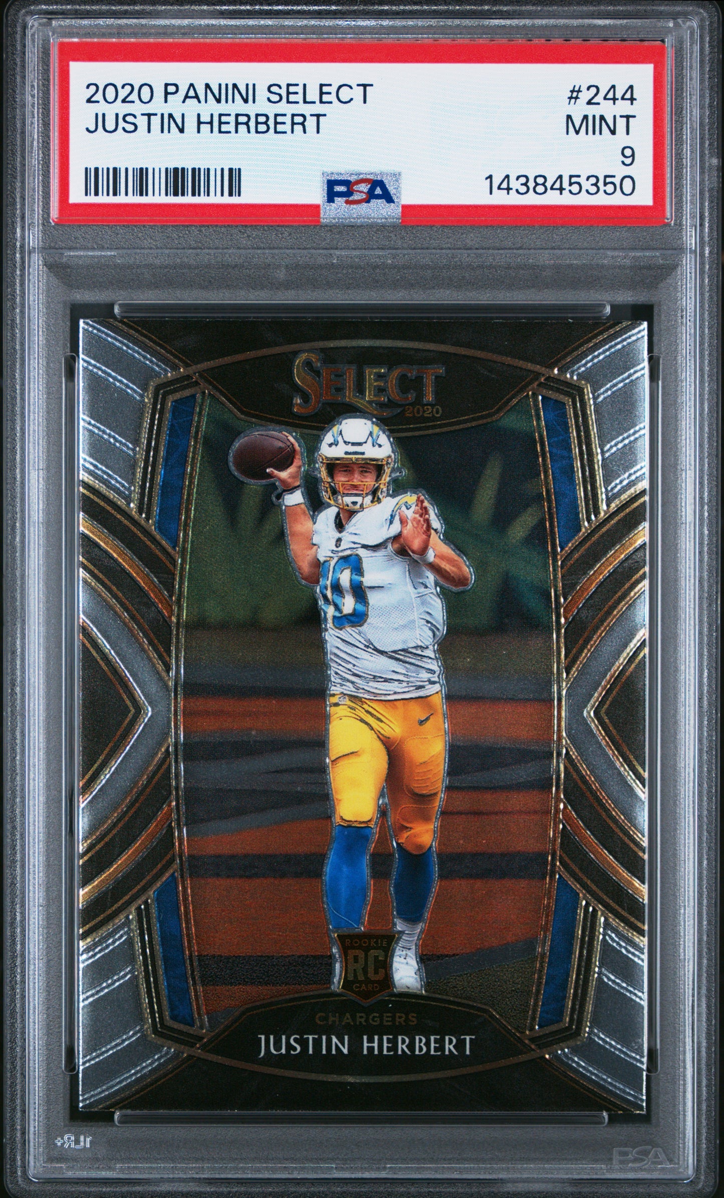2020 Panini Select Collection - Justin Herbert RC #244