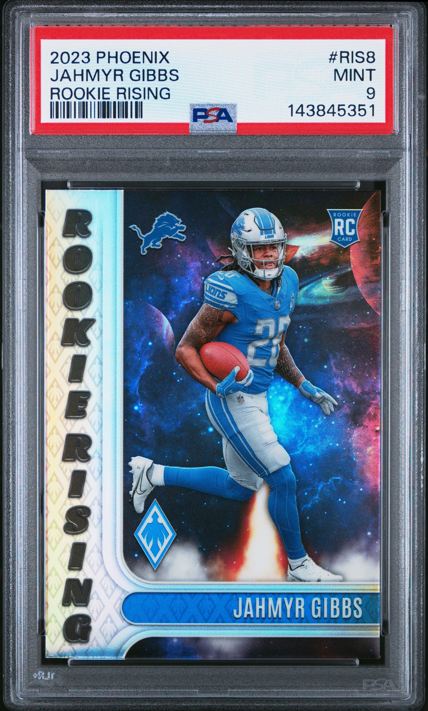 2023 Panini Phoenix - Jahmyr Gibbs RC #RIS8 Rookie Rising