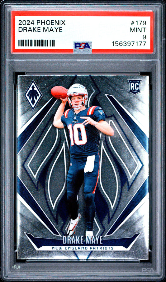 2024 PANINI PHOENIX 179 DRAKE MAYE [RC] PSA 9 NEW ENGLAND PATRIOTS
