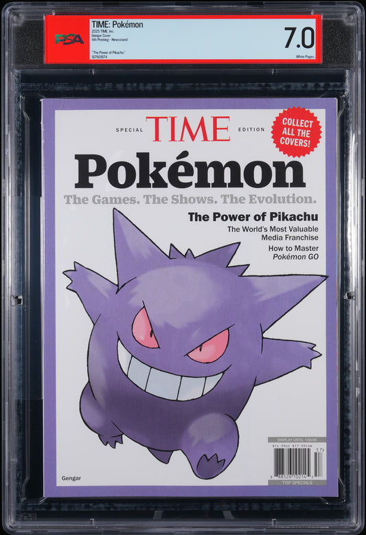 2025 TIME Magazine Special Edition Pokémon GENEGAR PSA 7.0