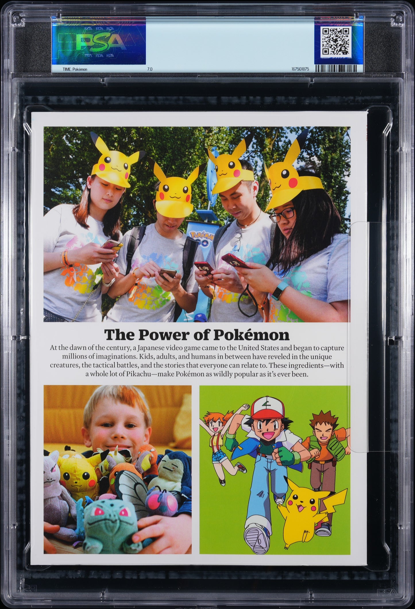2025 TIME Magazine Special Edition Pokémon PIKACHU PSA 7.0