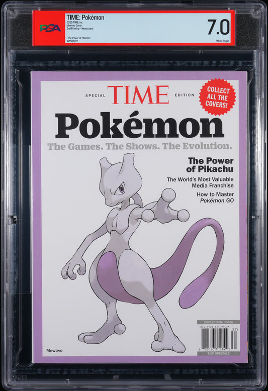 2025 TIME Magazine Special Edition Pokémon MEWTWO PSA 7.0
