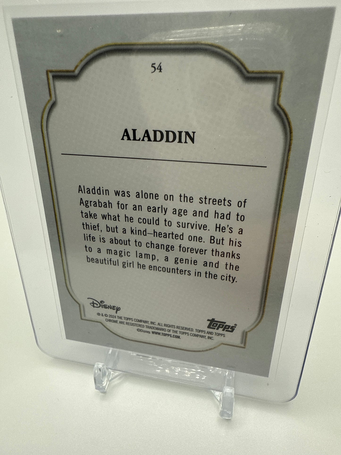 2024 Topps Chrome Disney - Aladdin, Princess Jasmine, and The Genie