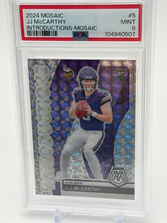 2024 Panini Mosaic Collection - J.J. McCarthy Introductions Mosaic Prizm