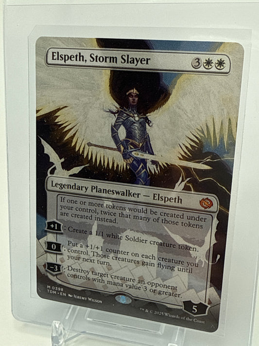 Elspeth, Storm Slayer Borderless 0398 -  Magic the Gathering Tarkir Dragonstorm