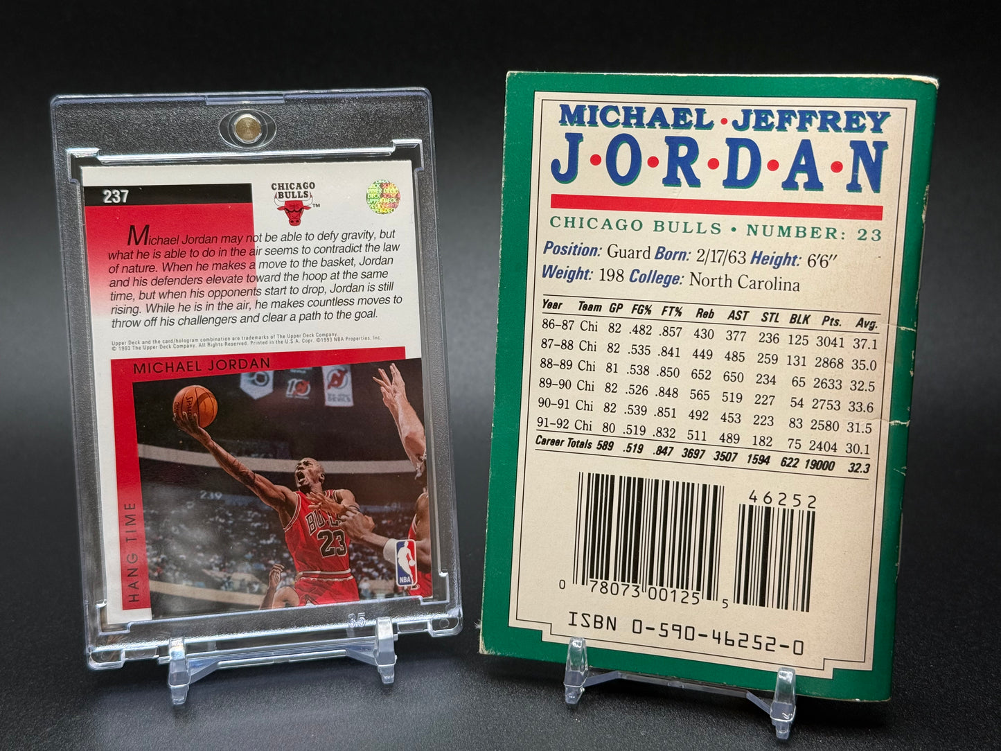 1993 Upper Deck NBA Signature Moves -  Michael Jordan #237 Bulls GIFT SET