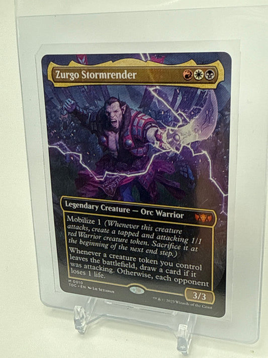 Zurgo Stormrender Borderless 0010 -  Magic the Gathering Tarkir Dragonstorm