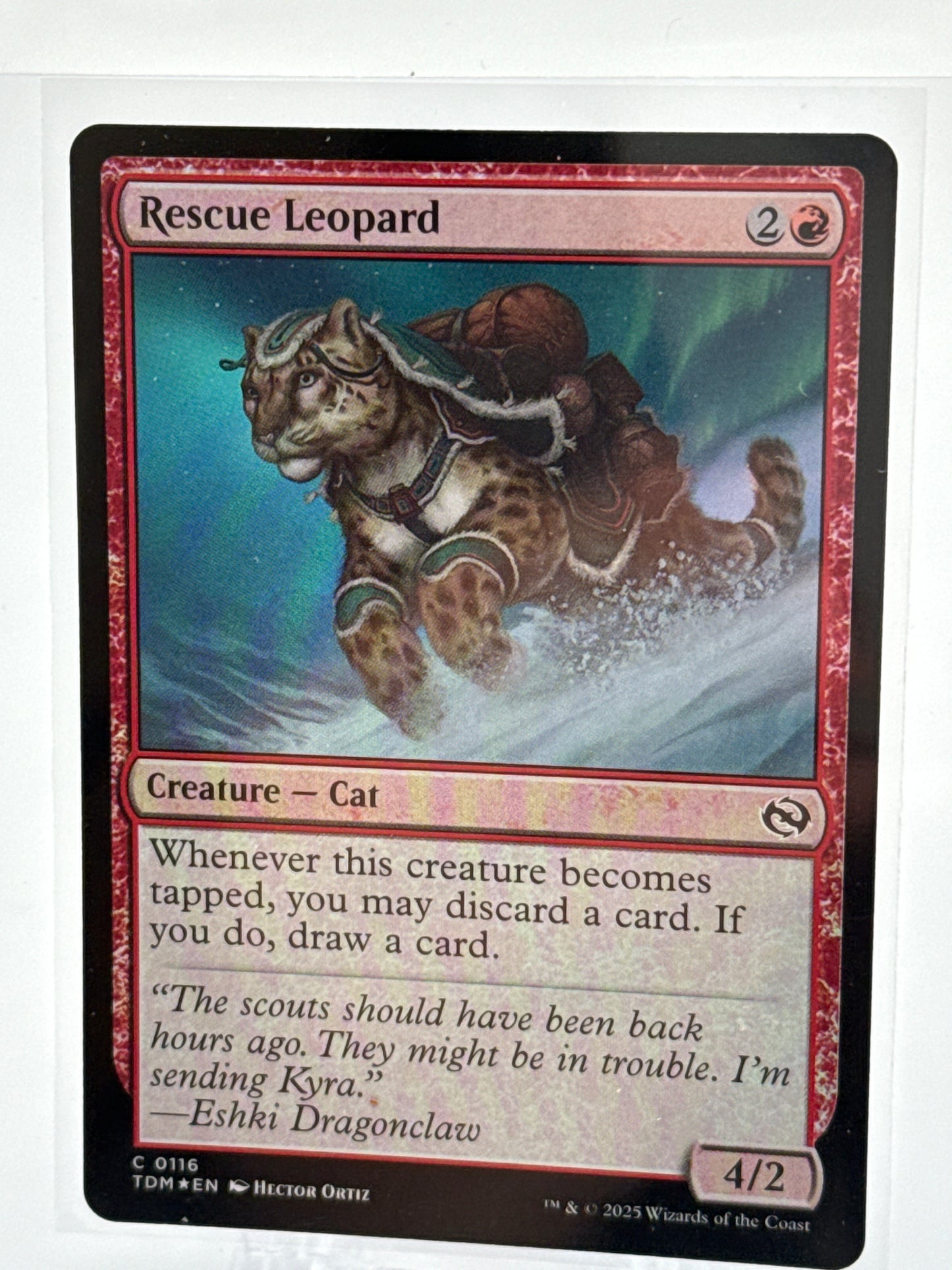 Rescue Leopard 0116 Magic the Gathering Tarkir Dragonstorm **Foil**