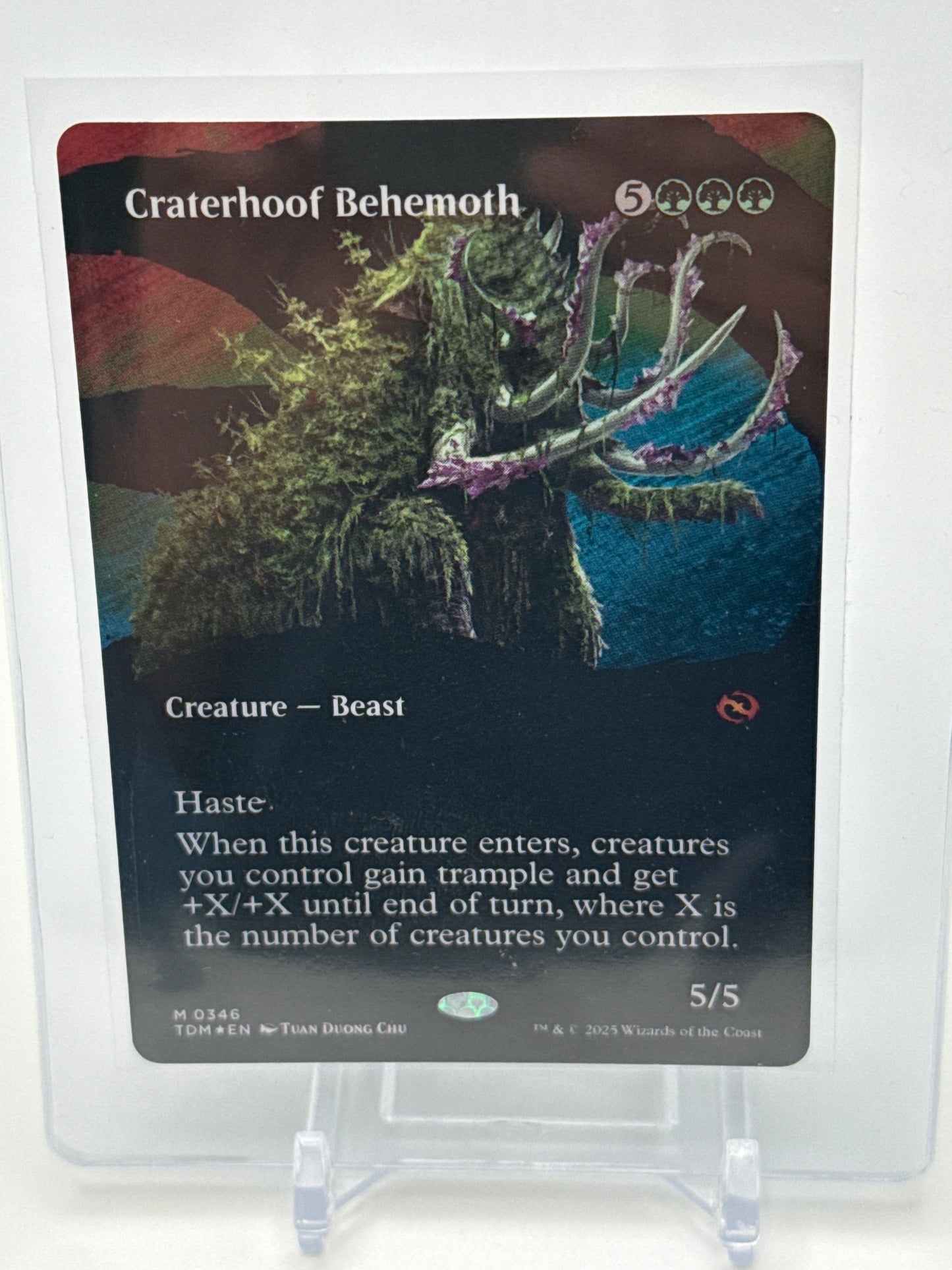 Craterhoof Behemoth (Borderless) 0346 Magic The Gathering Tarkir **Foil**