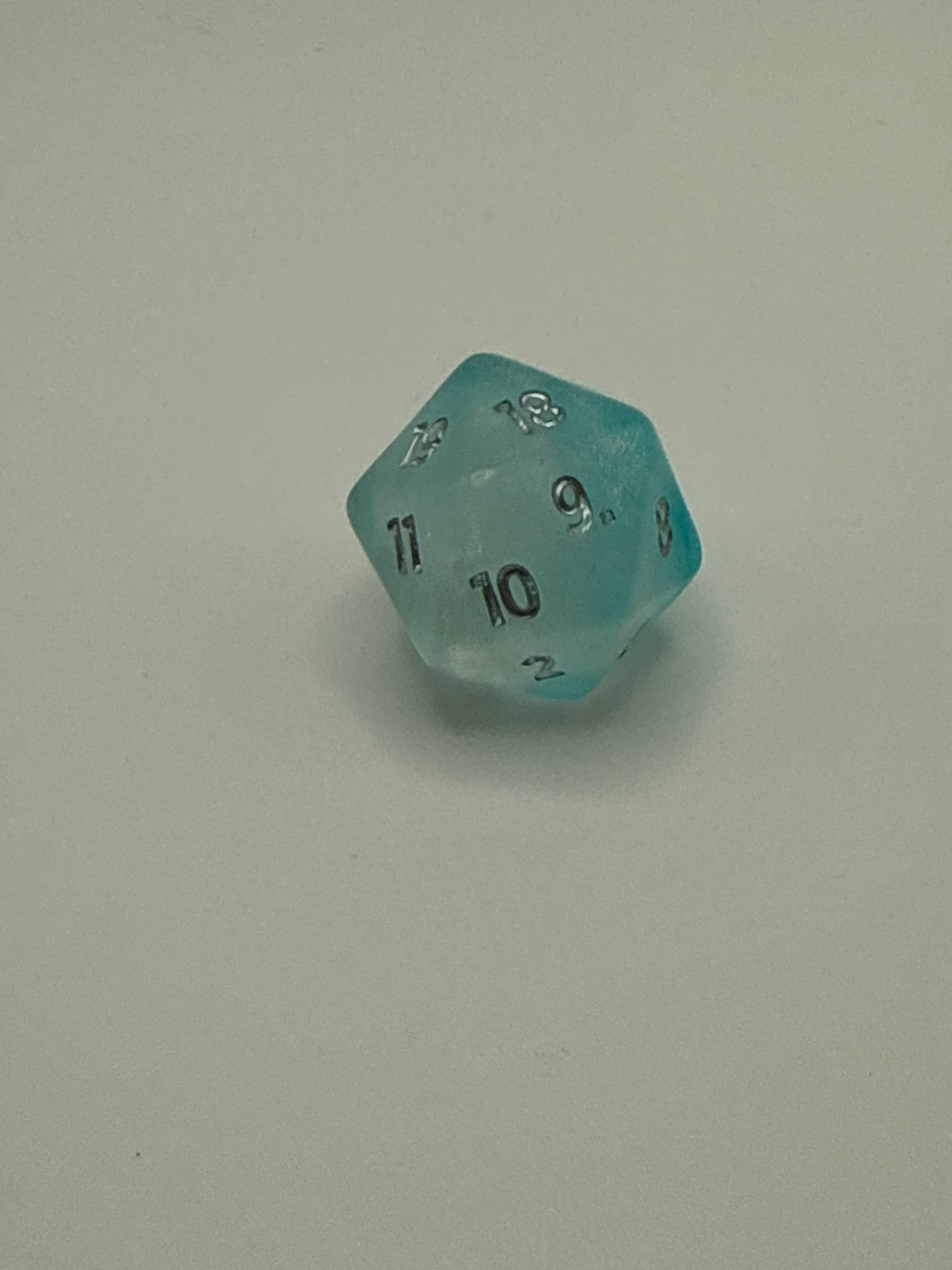 Spin down Life Die Counter Ice Blue Dice -Magic The Gathering Tarkir Dragonstorm