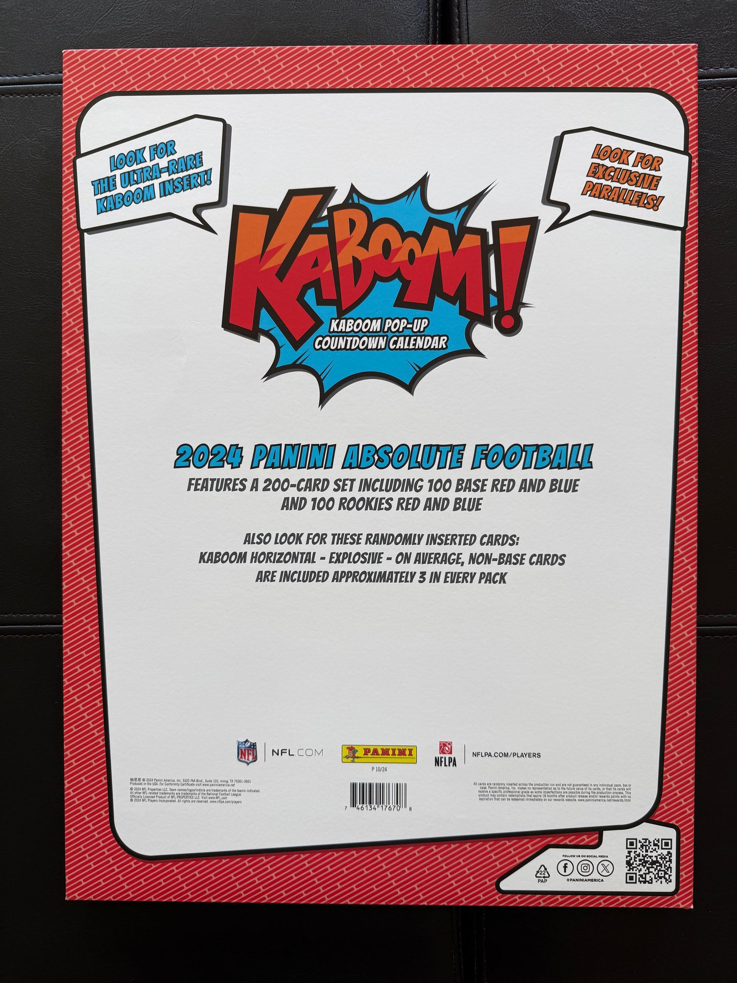 2024 Kaboom Calendar -Rome Odunze Exclusive Cover