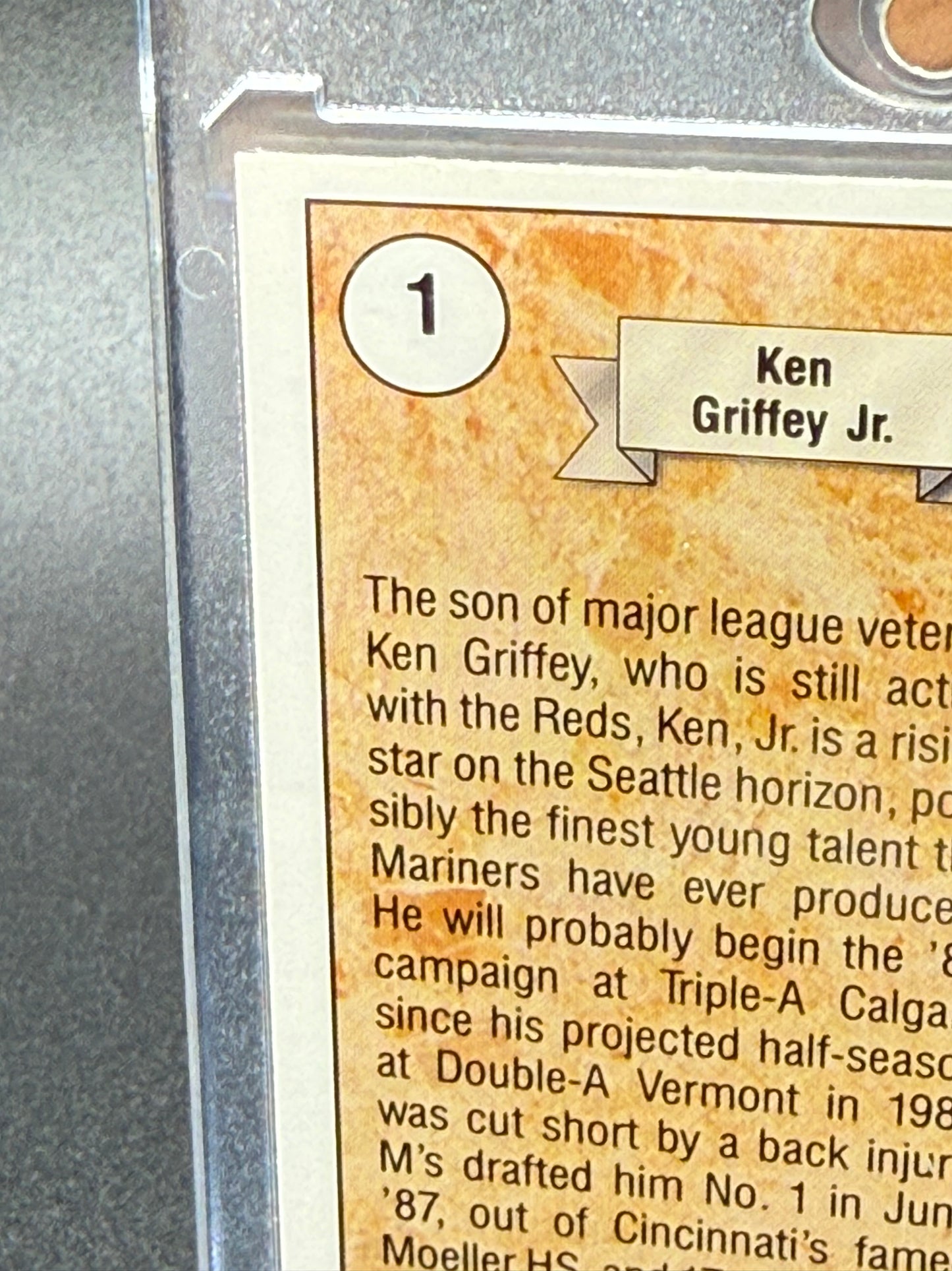 1989 Upper Deck #1 Ken Griffey Jr. RC Rookie Card