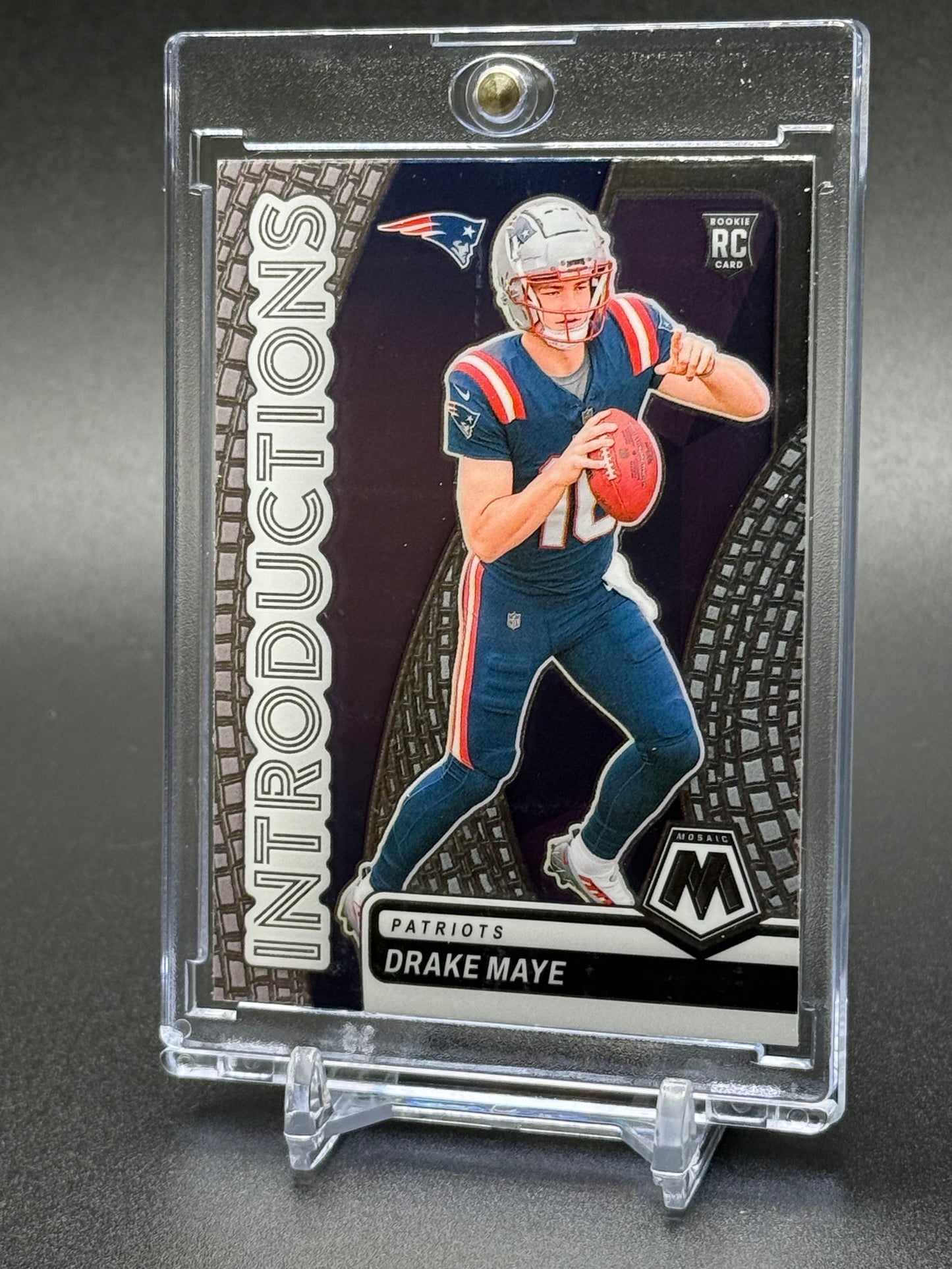 2024 Panini Mosaic - Introductions Drake Maye #1 Silver Rookie Card