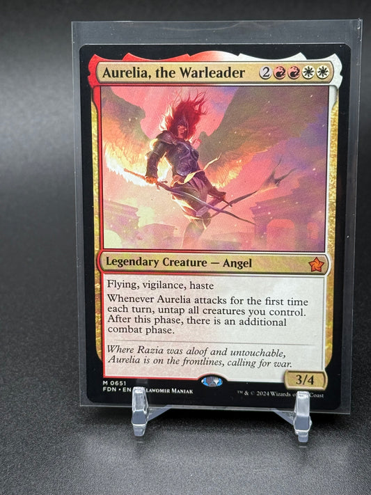 2024 Magic: The Gathering,  Foundations - Aurelia, the Warleader #0651