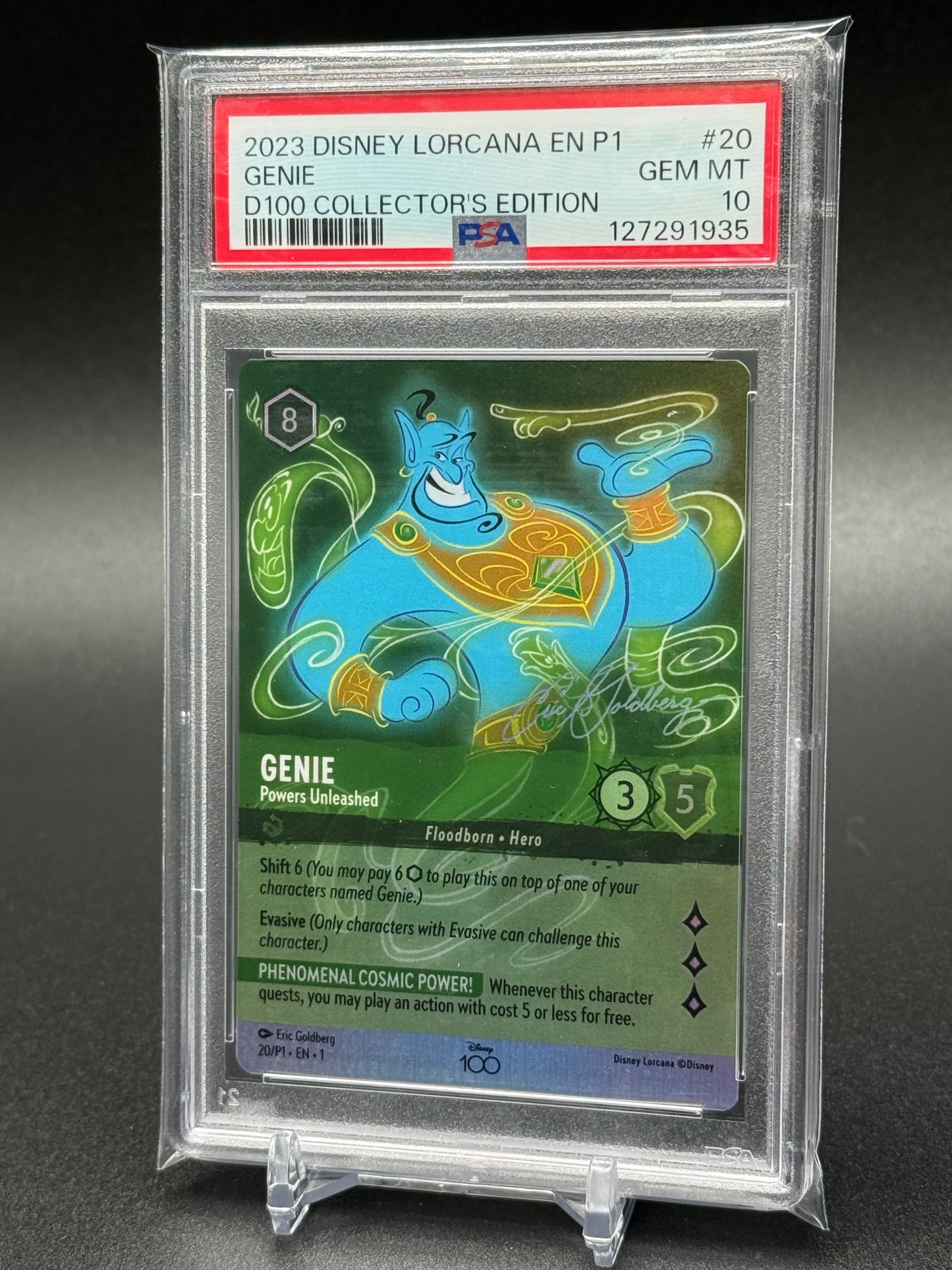 2023 Disney Lorcana D100 Collectors Edition -  Genie Powers Unleashed Promo #20