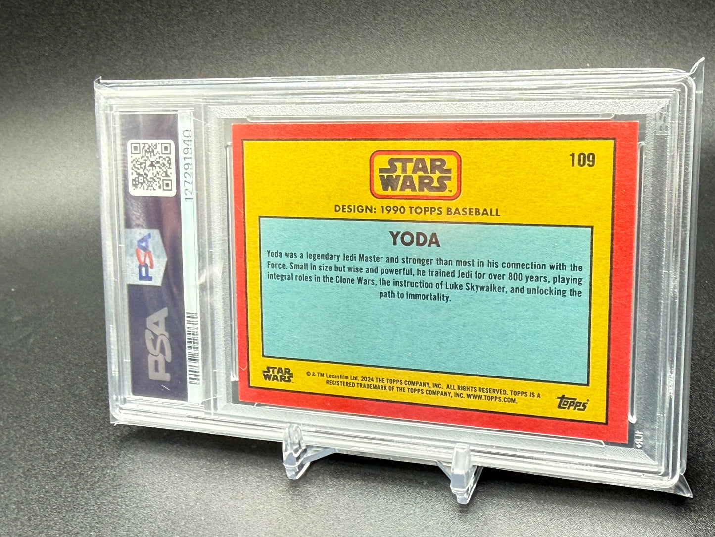 2024 Topps Star Wars "ThrowBack Thursday" - Yoda Bronze Card #109 07/10