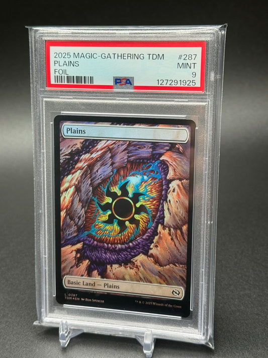 2025 Magic the Gathering, Tarkir - Plains DragonEye Foil #287 PSA 9