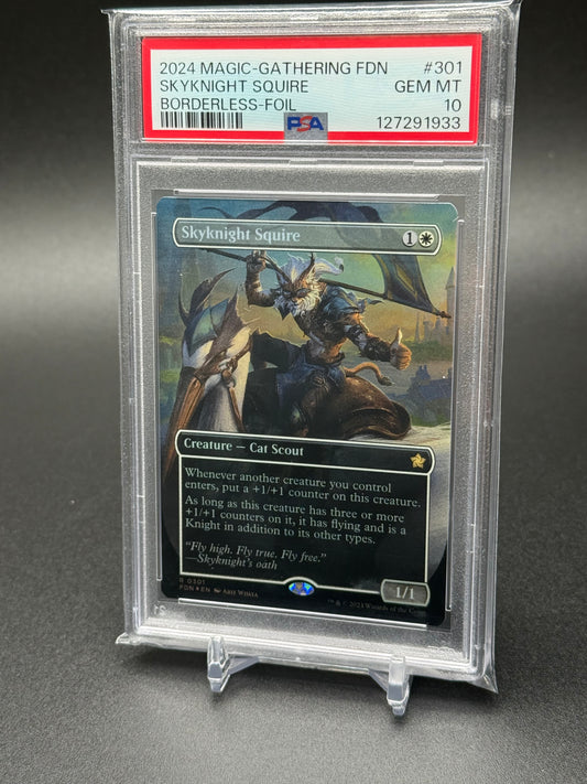 2024 Magic the Gathering, Foundations - Skyknight Squire Foil #301 PSA 10