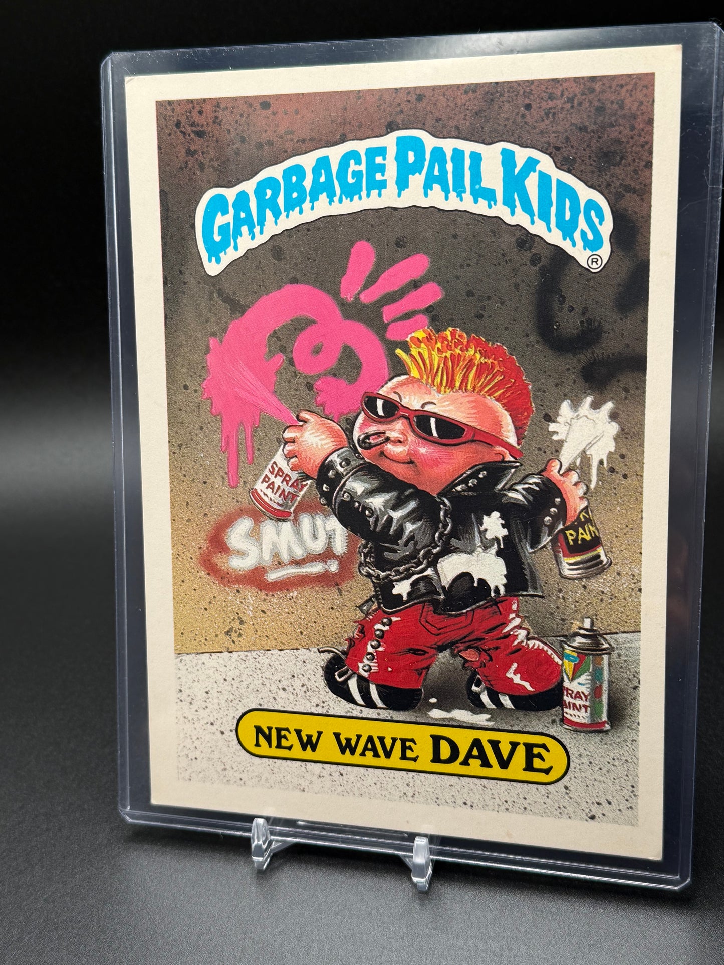 1986 Topps Garbage Pail Kids  Giant -  New Wave Dave #30  5x7