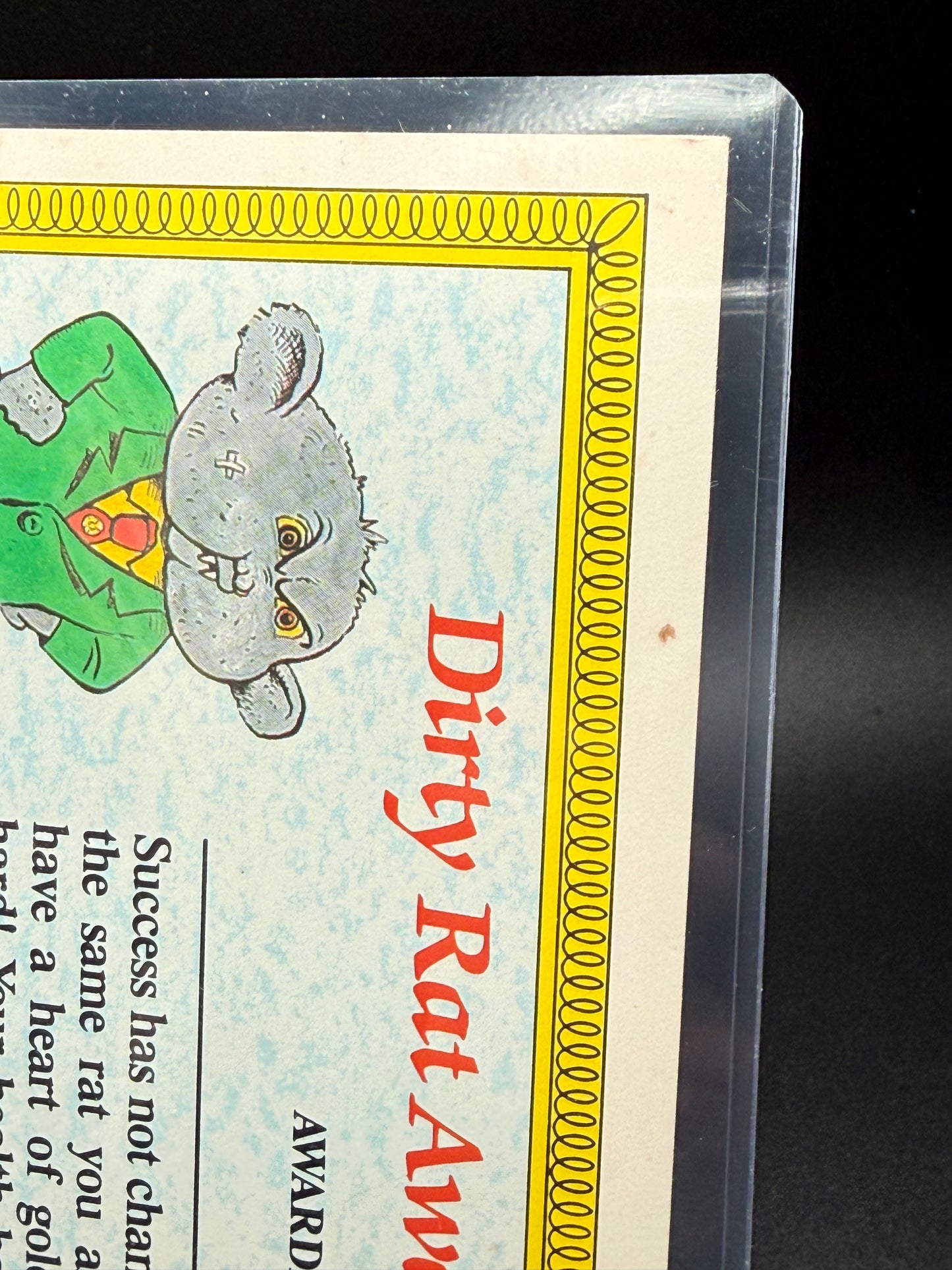 1986 Topps Garbage Pail Kids  Giant -  New Wave Dave #30  5x7