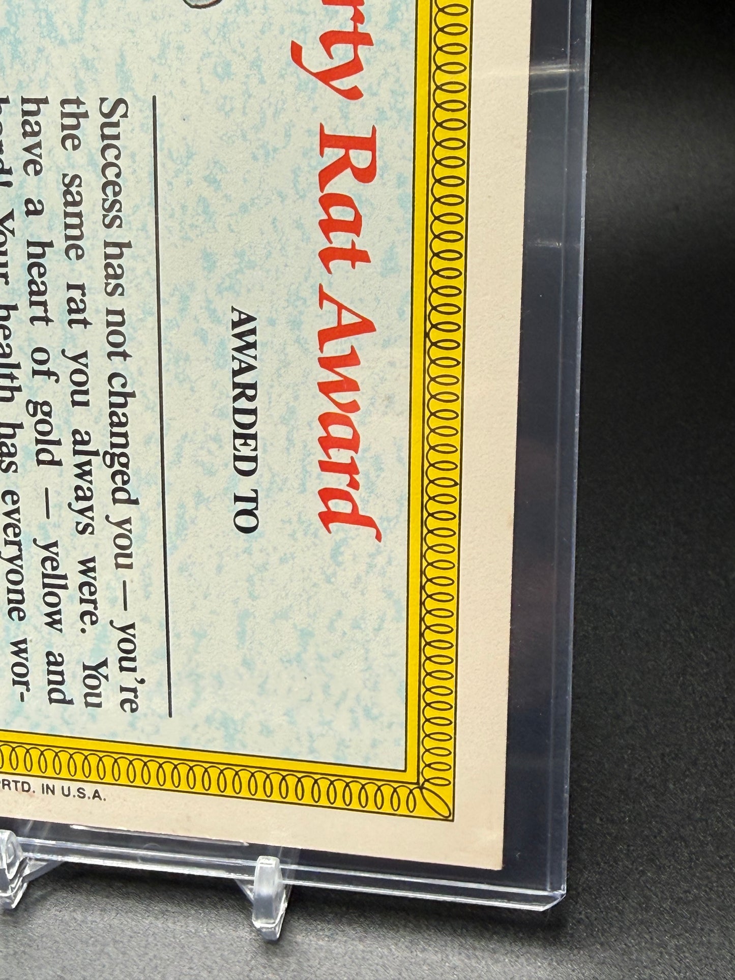 1986 Topps Garbage Pail Kids  Giant -  New Wave Dave #30  5x7