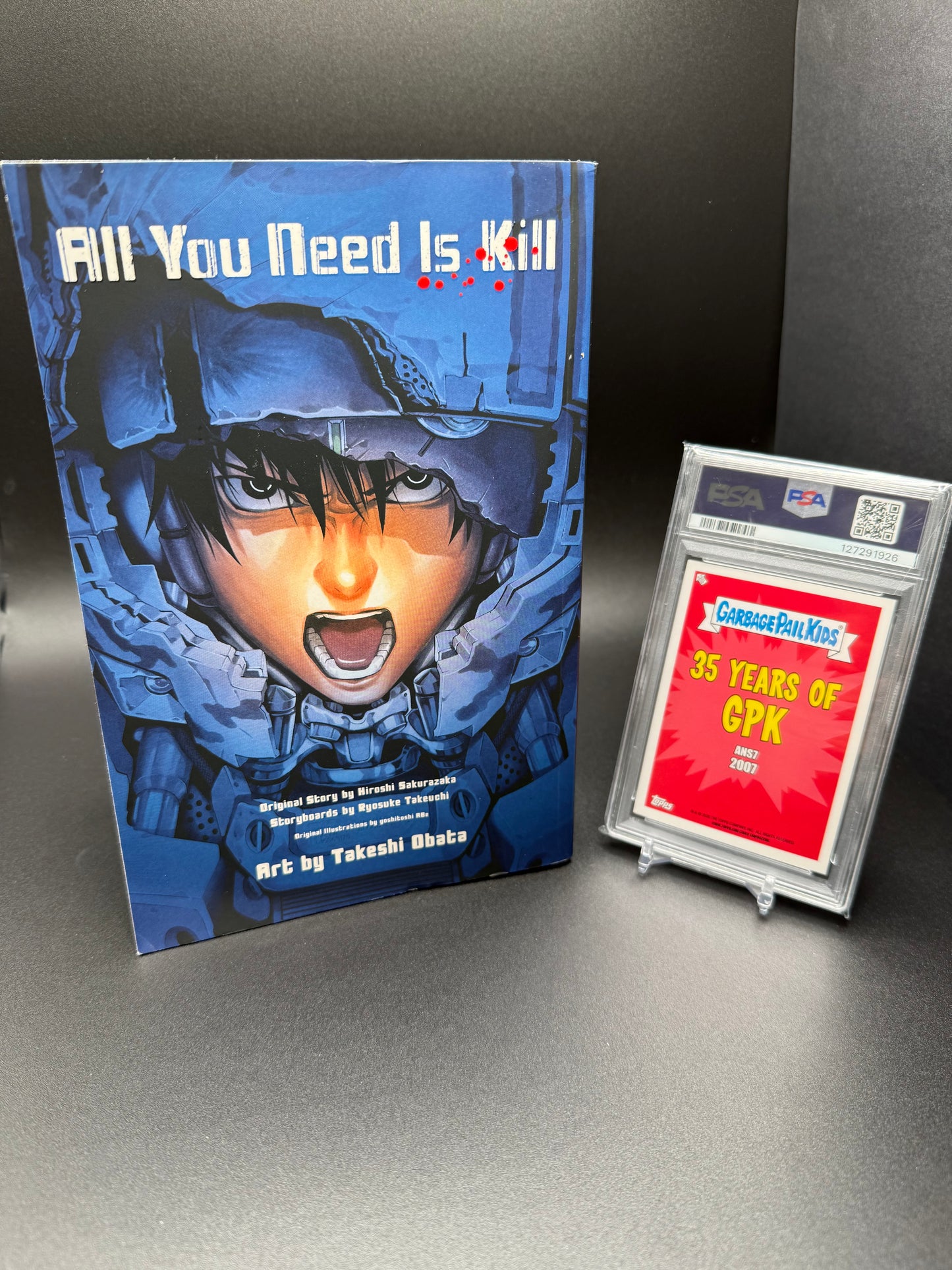 2020 Garbage Pail Kids 35th Anniversary Annie-Mae #77b & All You Need is Kill Anime Book