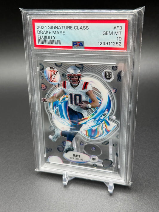 2024 Topps Signature Class Fluidity - Drake Maye  #F3 PSA 10