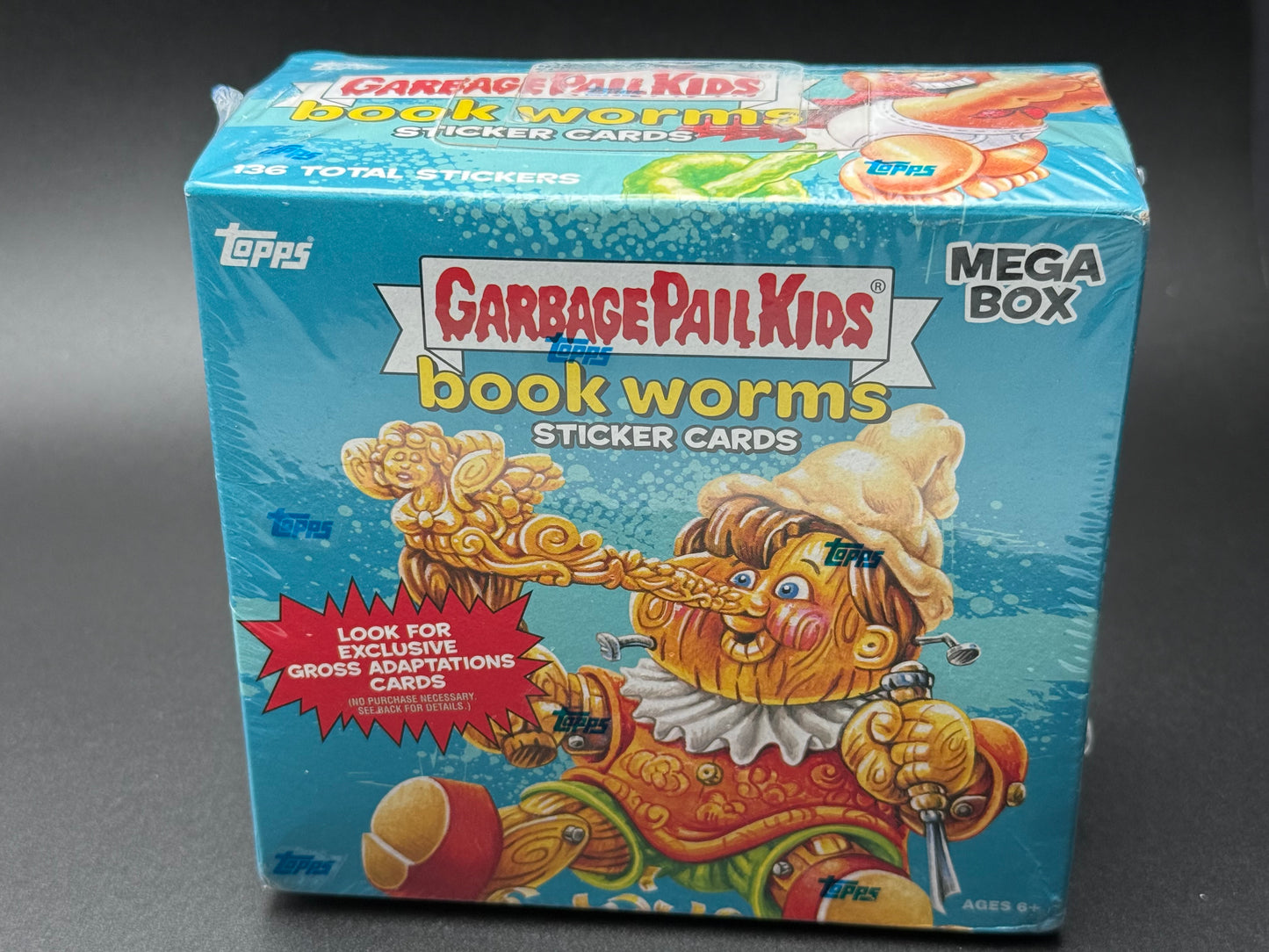 GPK 2022 Book Worms Sticker Cards Topps Garbage Pail Kids Mega Box 136 Stickers