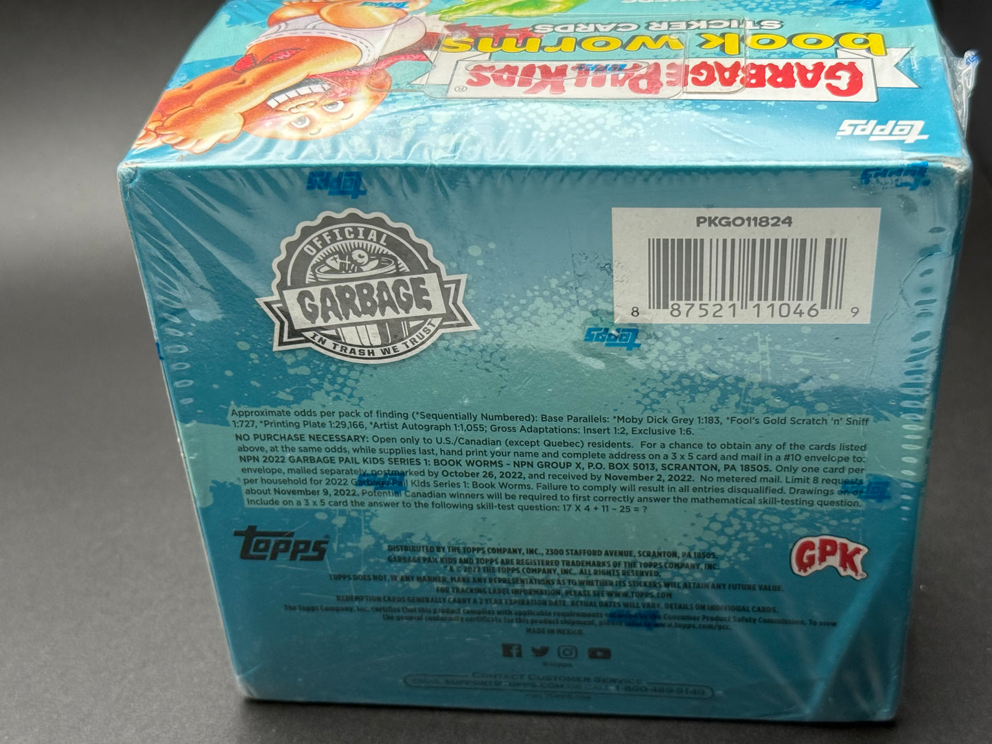 GPK 2022 Book Worms Sticker Cards Topps Garbage Pail Kids Mega Box 136 Stickers