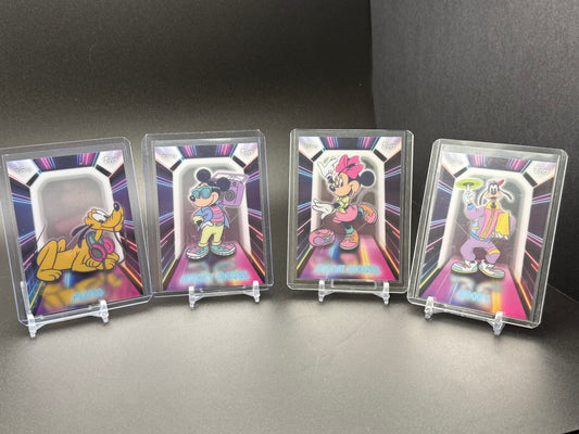 Topps 2026 Disney Neon Illuminated Neon Lights Mickey Mouse&Friends Insert Cards (Copy)