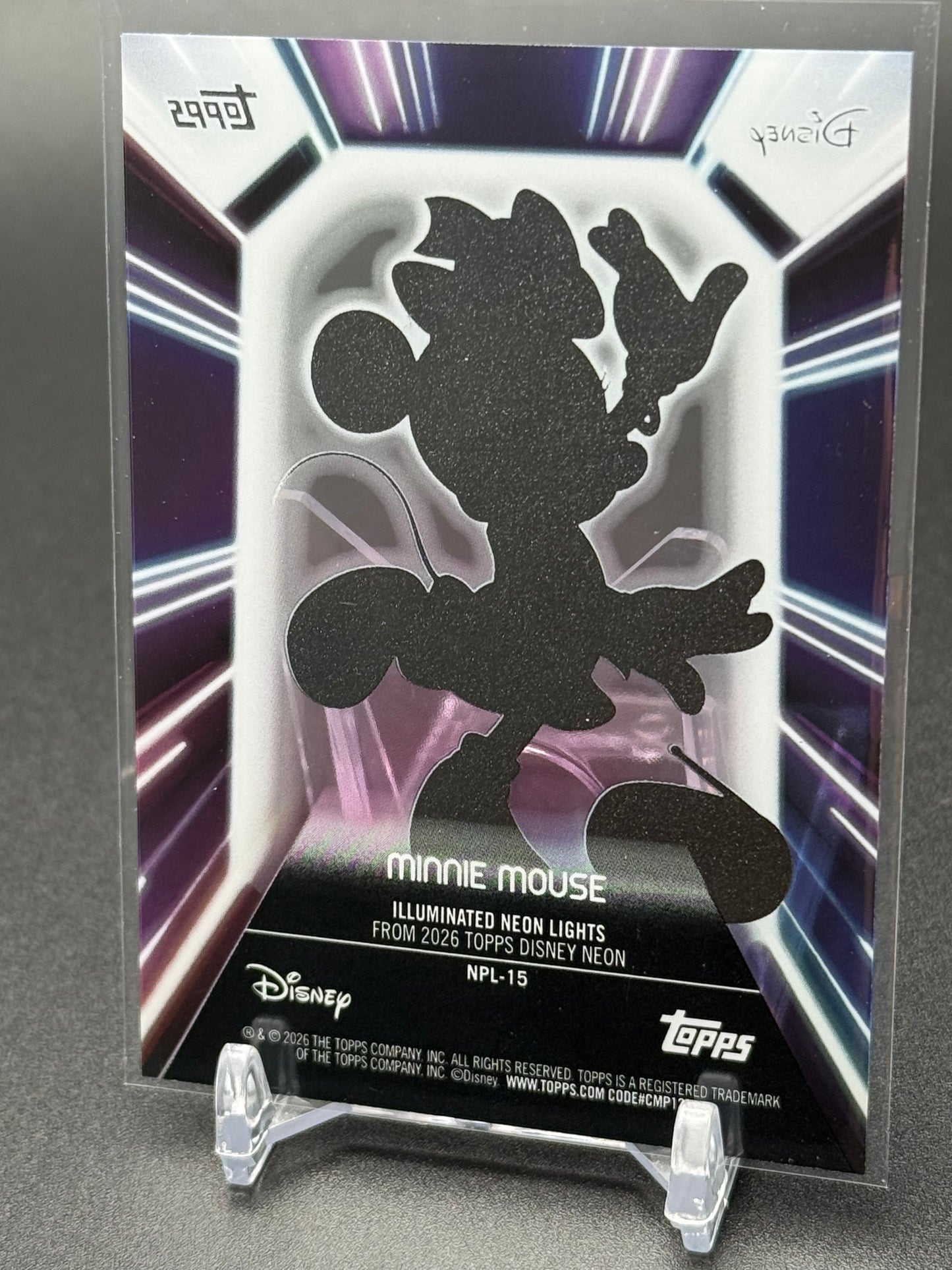 Topps 2026 Disney Neon Illuminated Neon Lights Mickey Mouse&Friends Insert Cards (Copy)