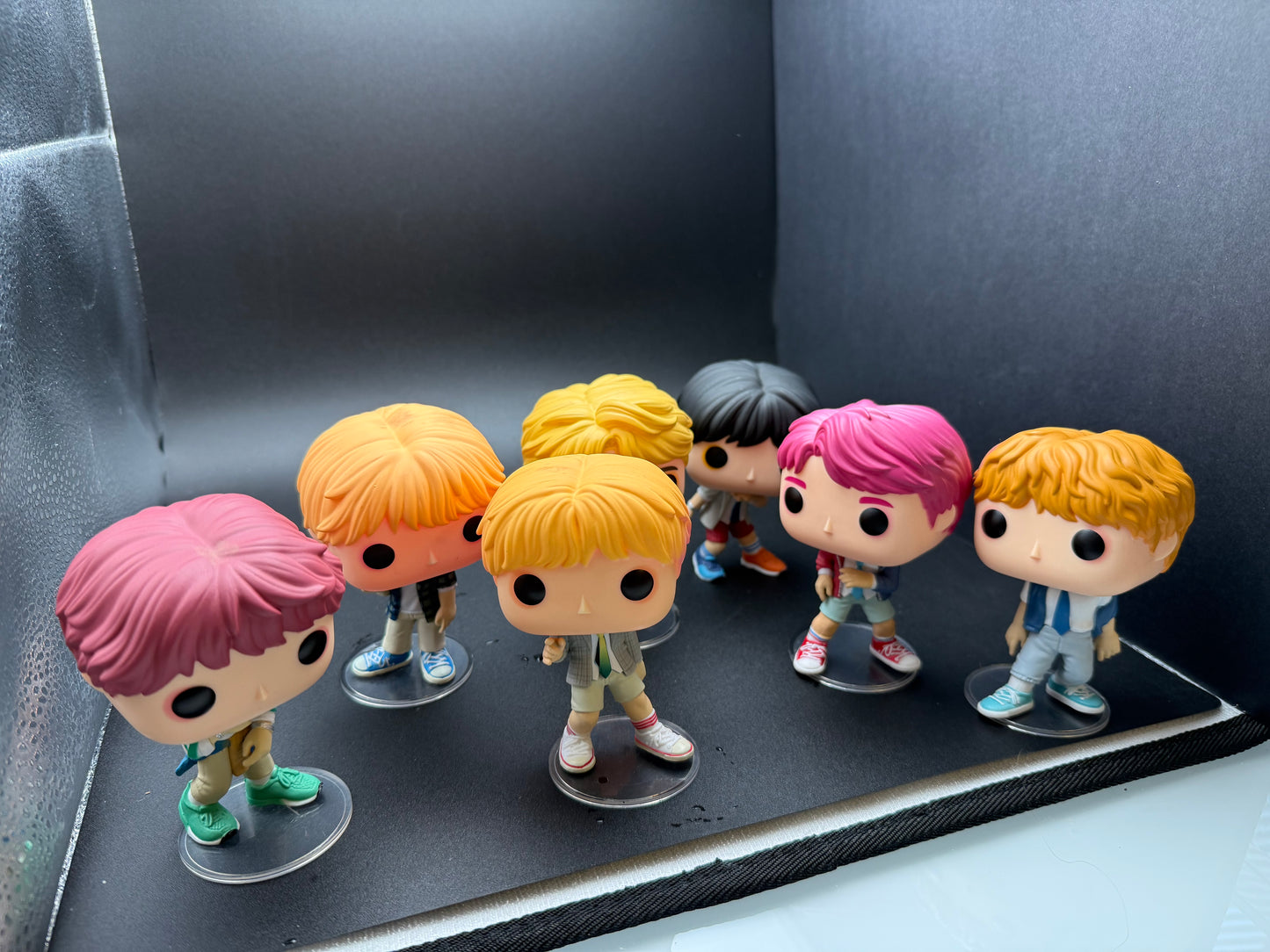 Funko POP! Rocks BTS Vinyl Figure 7 Pieces w/stands