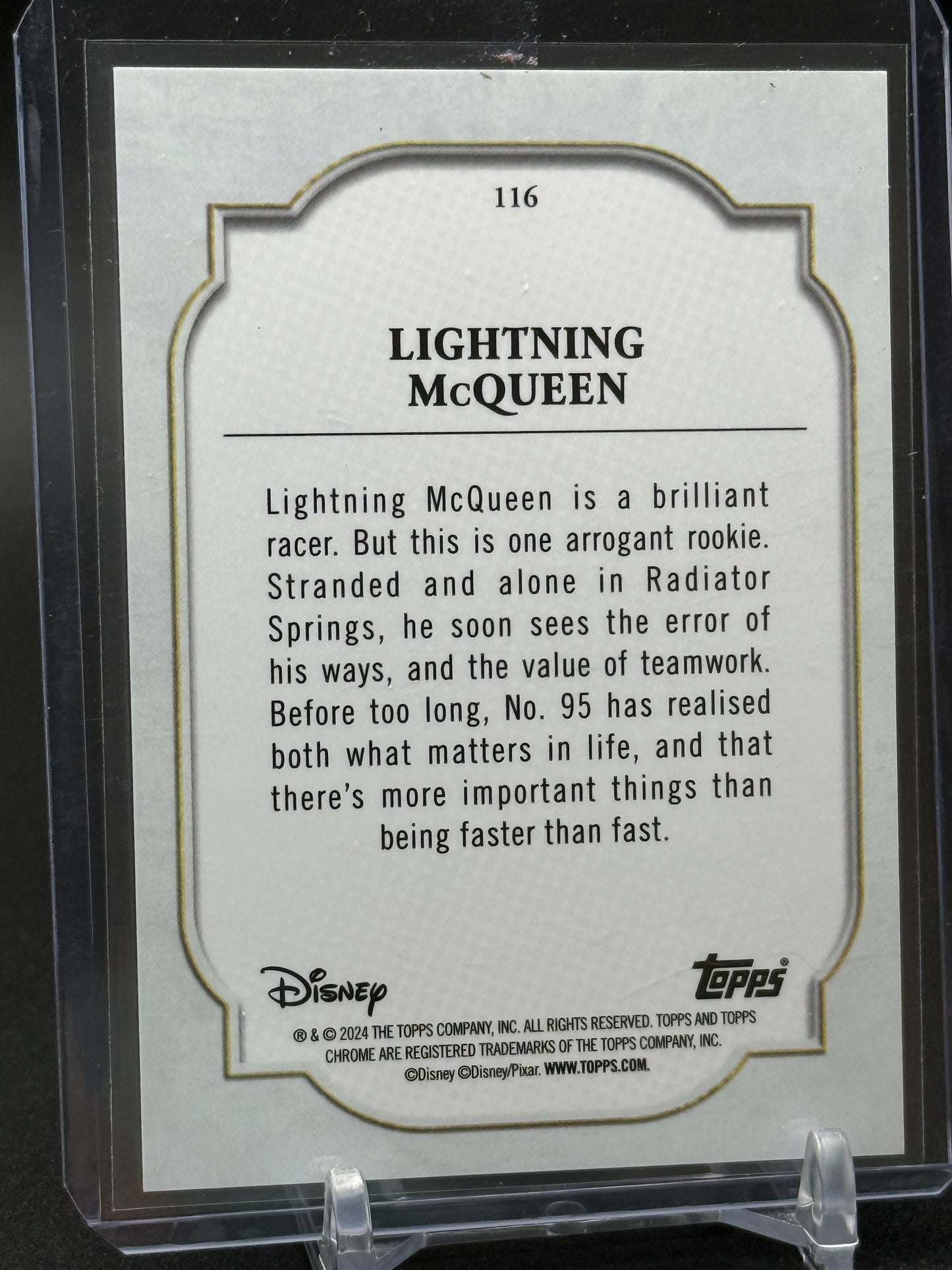 2024 Topps Chrome Disney - Lightning McQueen Cars Set (5 Cards Total)